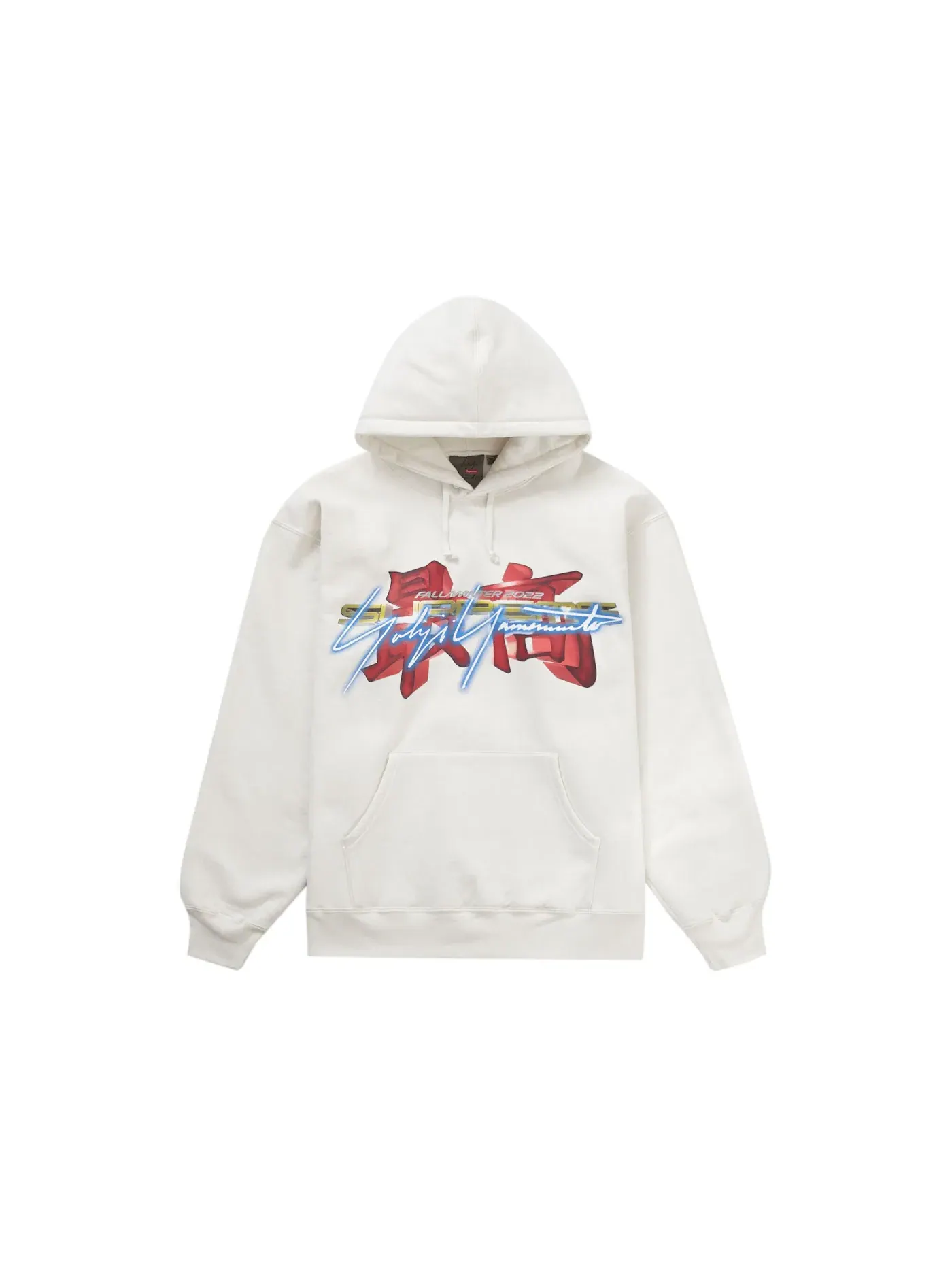 Мужская худи с капюшоном Supreme Yohji Yamamoto TEKKEN Hooded Sweatshirt — изображение 1 из 2, серый