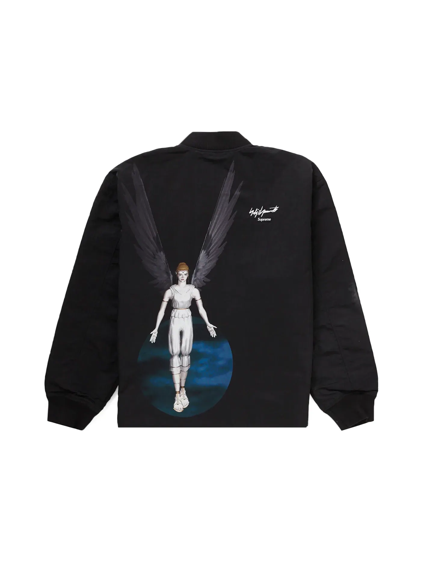 Мужская нейлоновая куртка-бомбер Yohji Yamamoto TEKKEN Supreme — изображение 2 из 2, черный