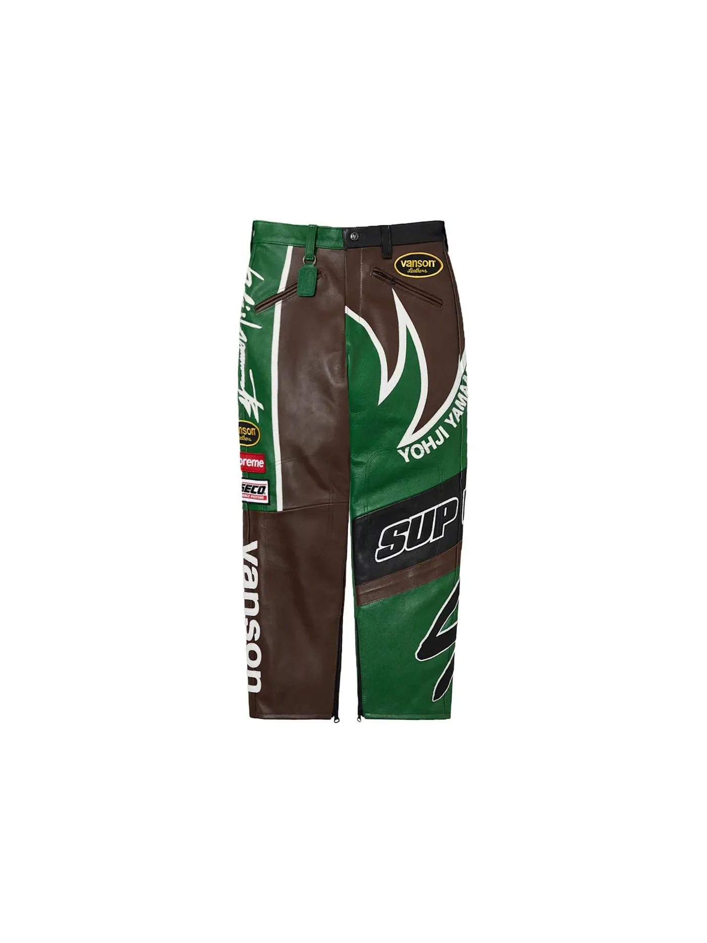 Мужские брюки кожаные Split Pant Supreme Yohji Yamamoto Vanson Leathers