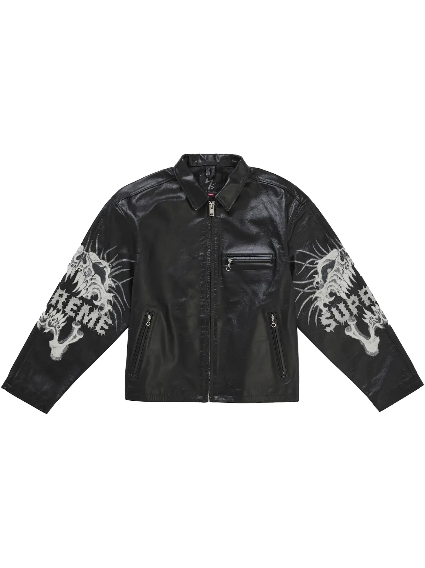 Мужская кожаная куртка от Supreme Y's by Yohji Yamamoto Supreme