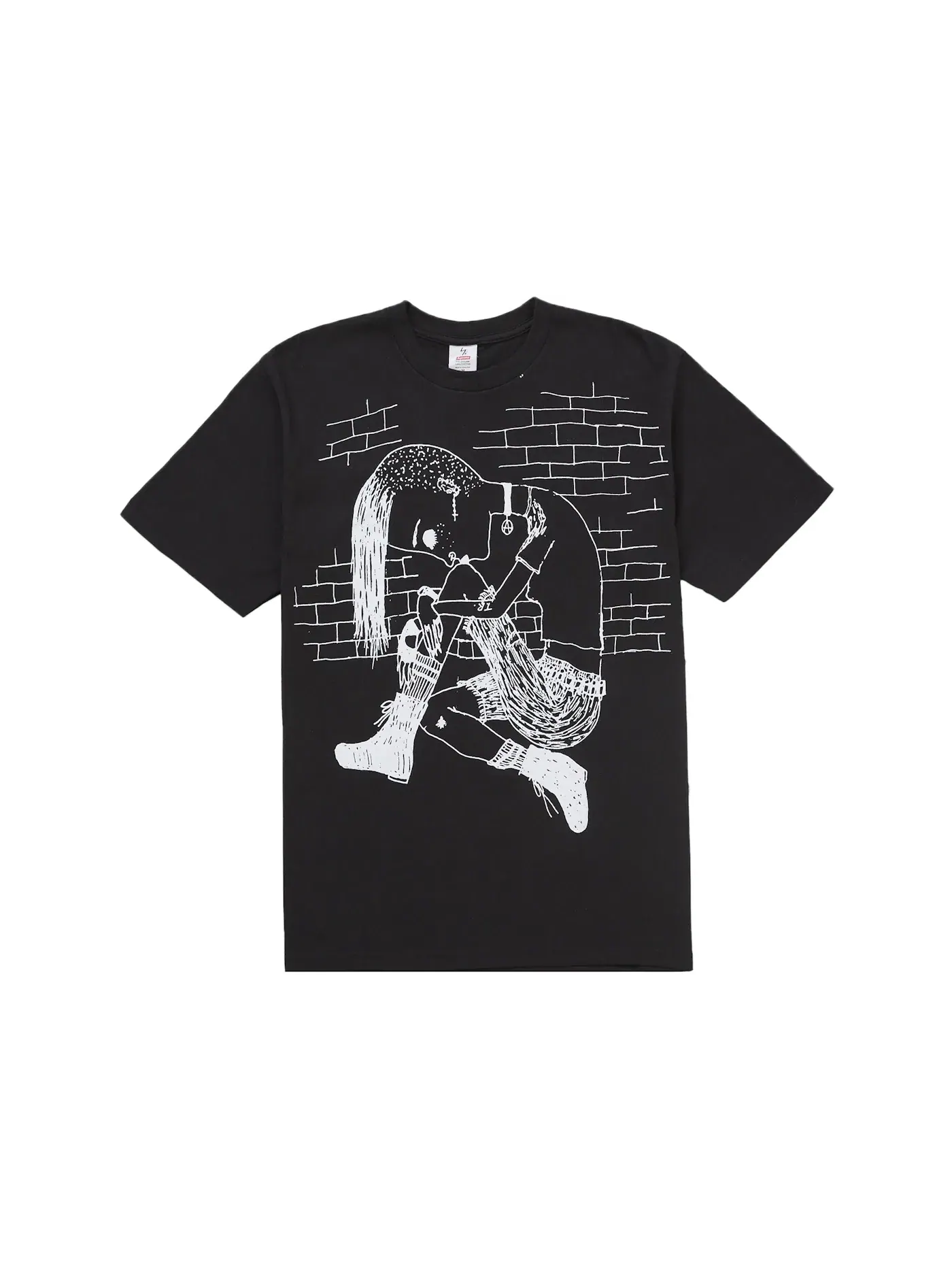 Мужская футболка с принтом Thinker Supreme Y's by Yohji Yamamoto — изображение 1 из 1, черный