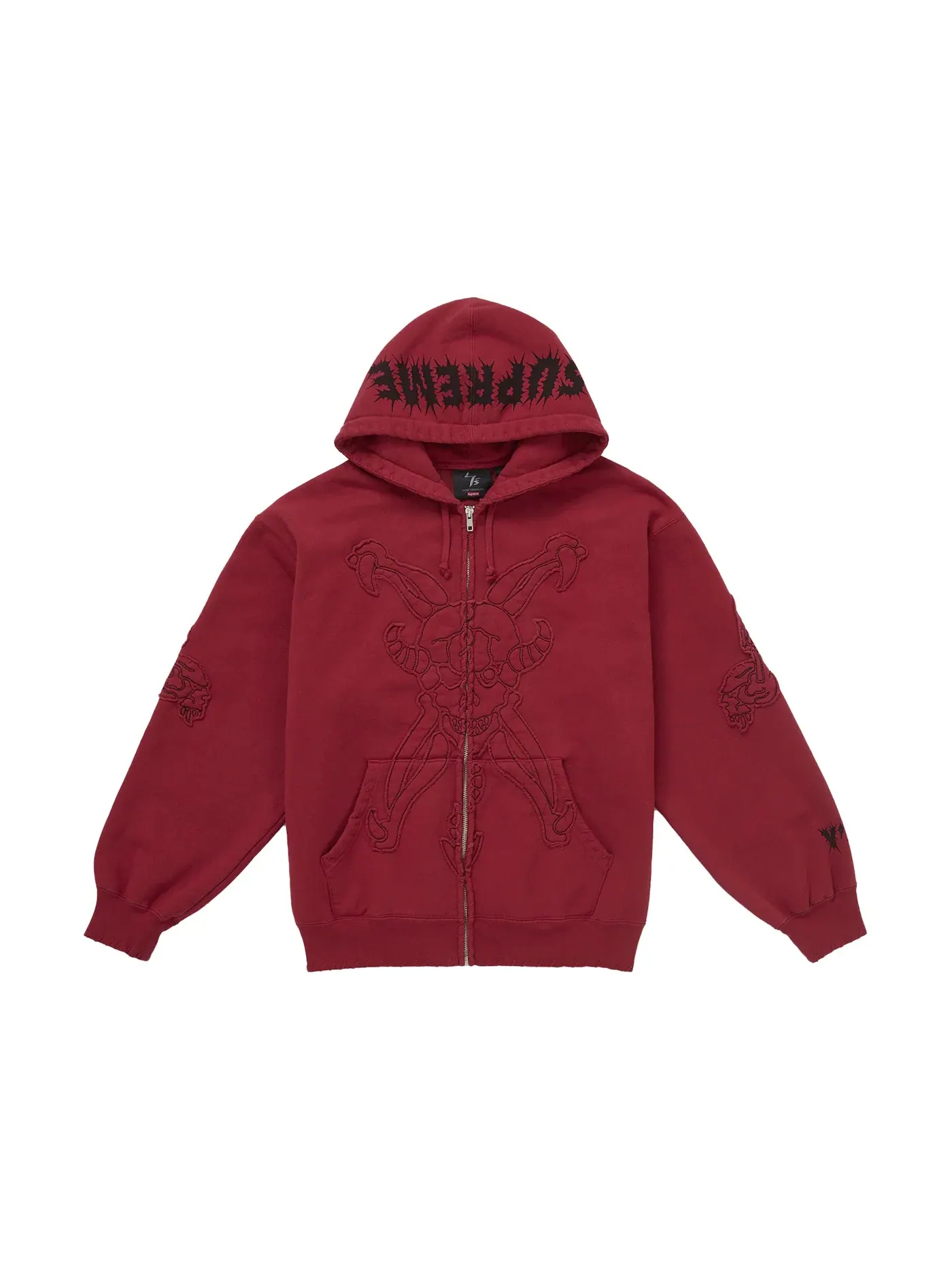 Мужской худи с принтом Y's by Yohji Yamamoto Supreme — изображение 1 из 1, красный
