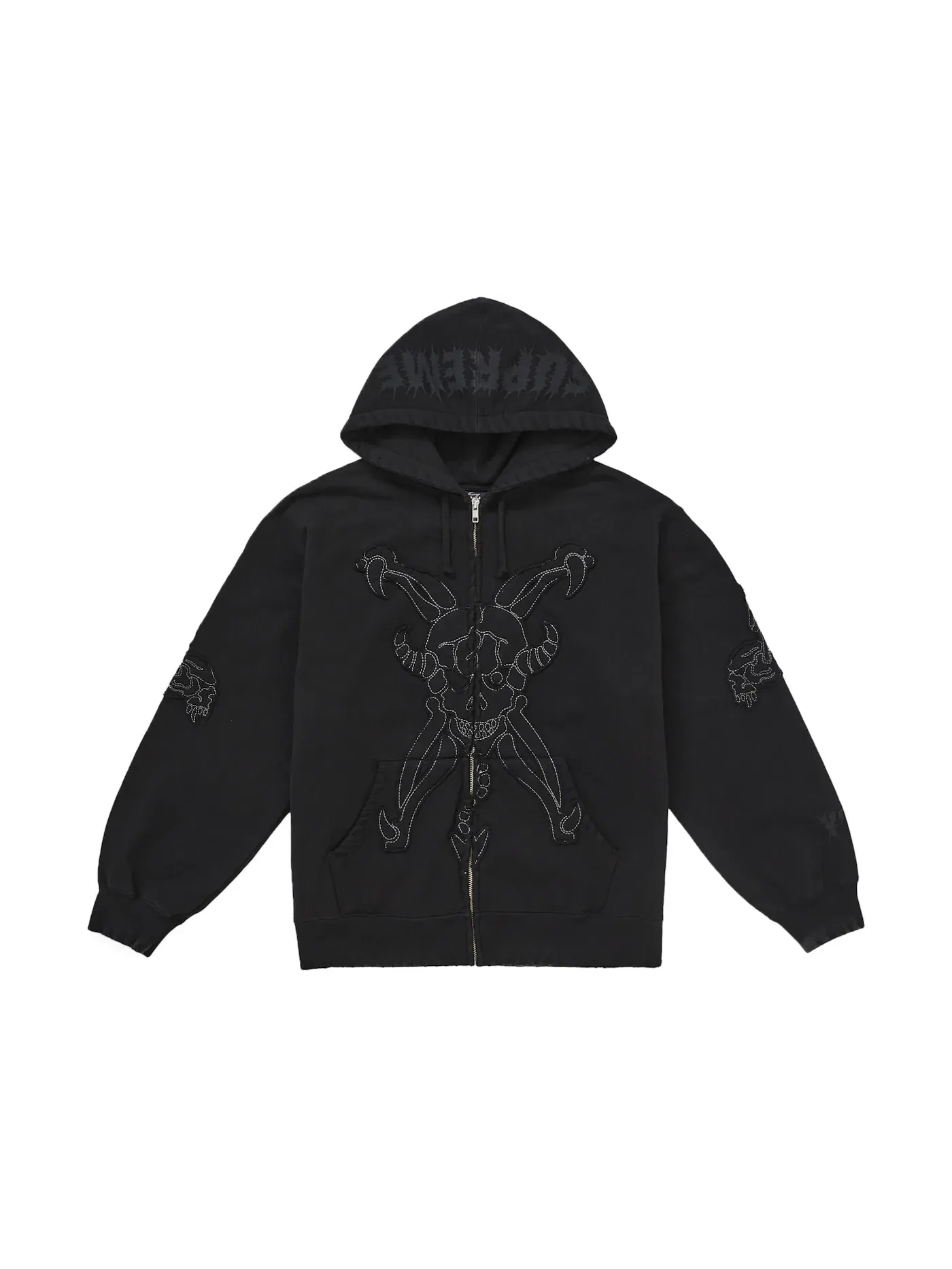 Мужская худи на молнии с капюшоном Y's by Yohji Yamamoto Supreme — изображение 1 из 1, черный