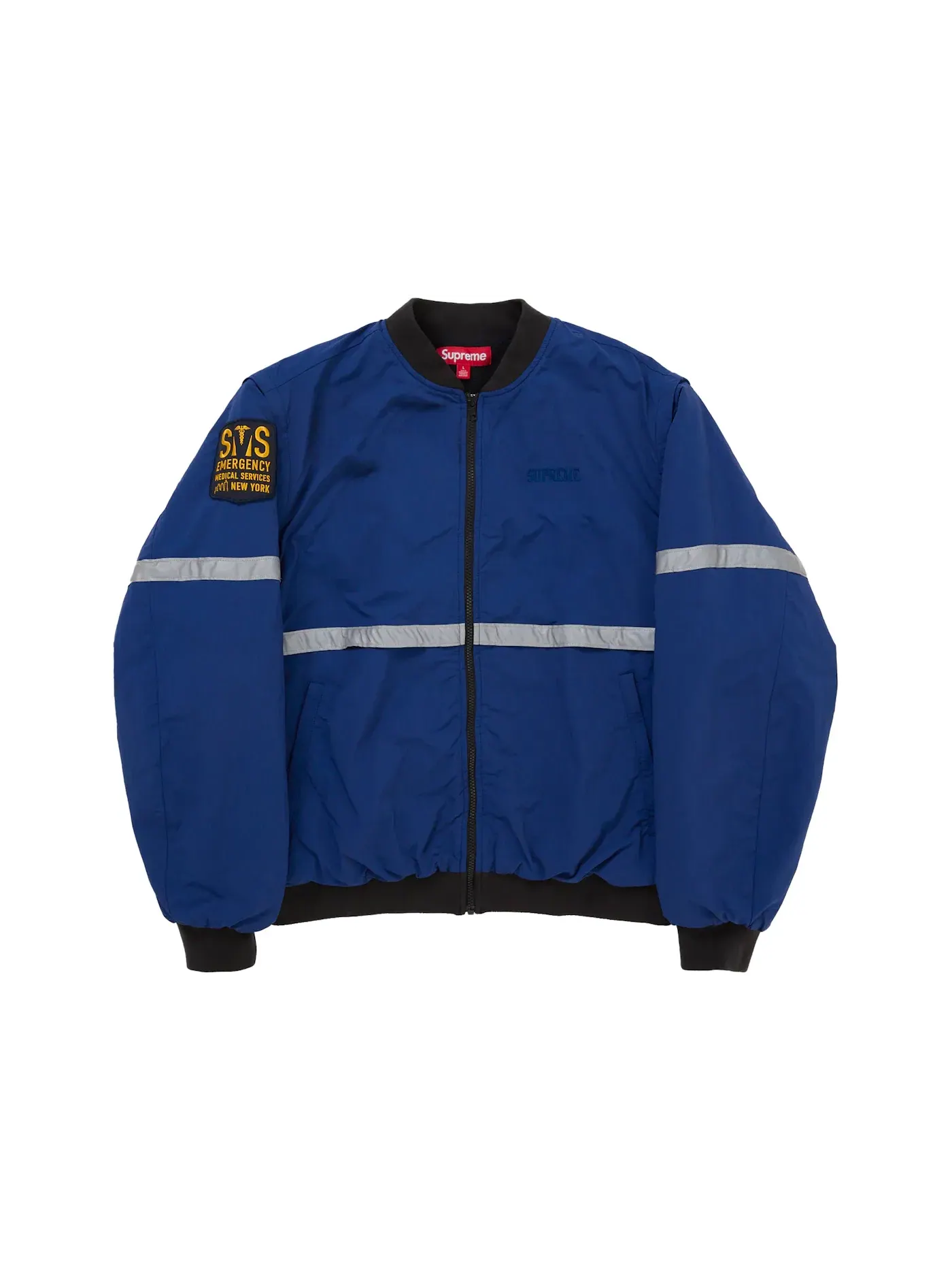Мужская куртка с отстегивающимися рукавами и светоотражающей полосой Jacket Supreme — изображение 1 из 5, темно-синий