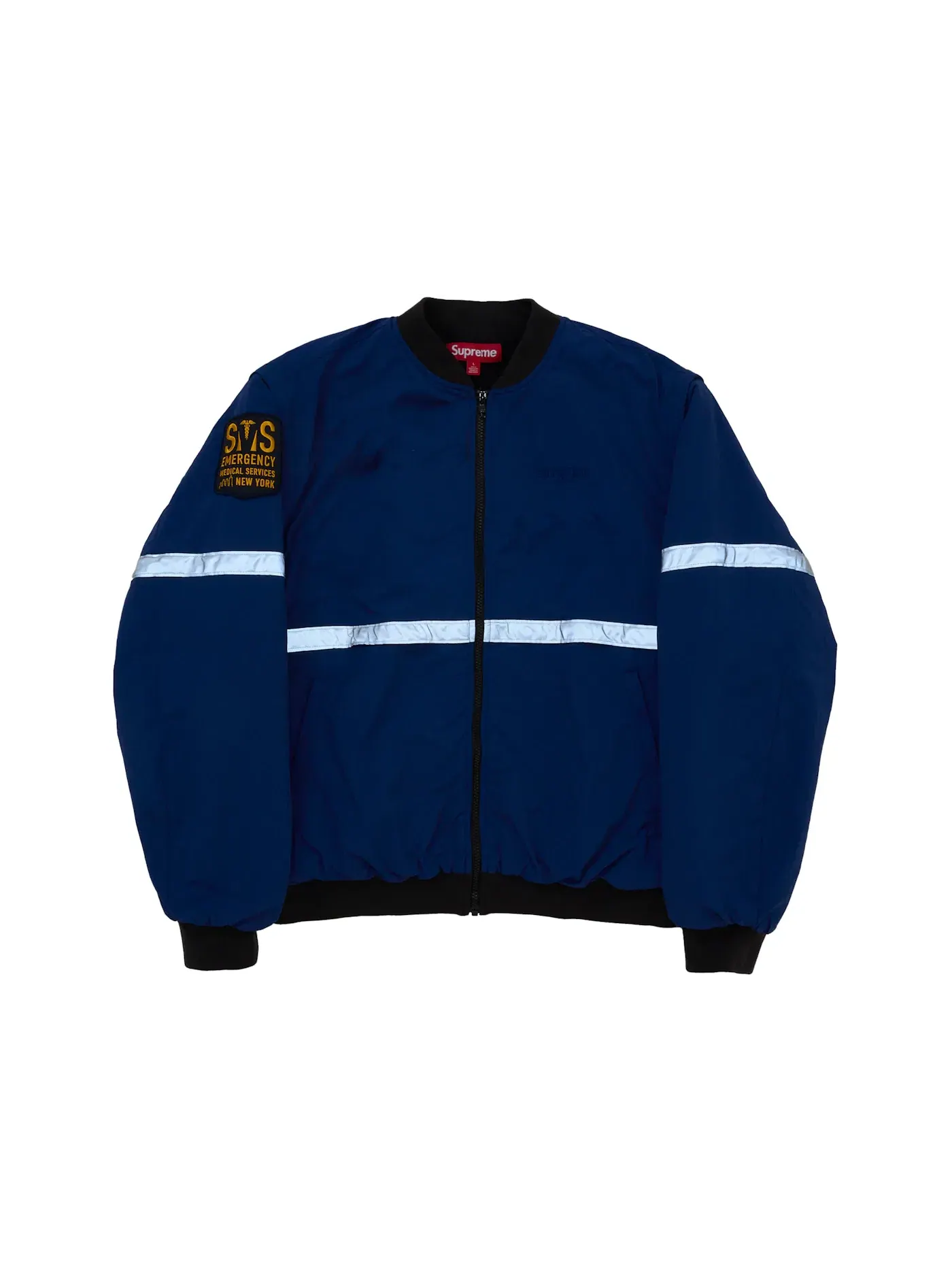 Мужская куртка с отстегивающимися рукавами и светоотражающей полосой Jacket Supreme — изображение 4 из 5, темно-синий