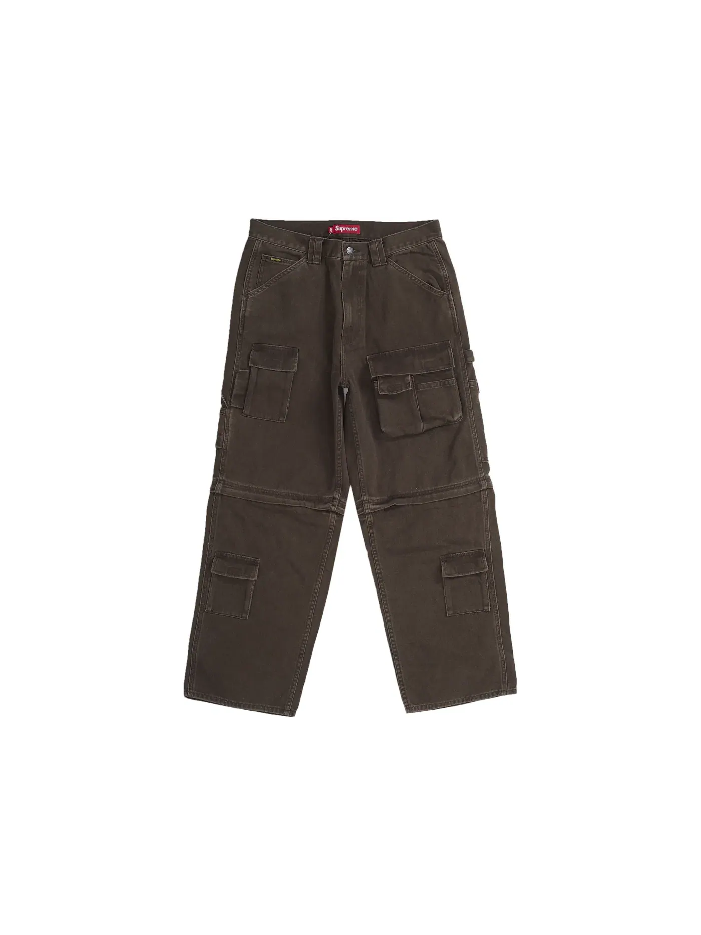Мужские брюки утилитарные Supreme Zip-Off Utility Pant (FW25) — изображение 1 из 4, коричневый
