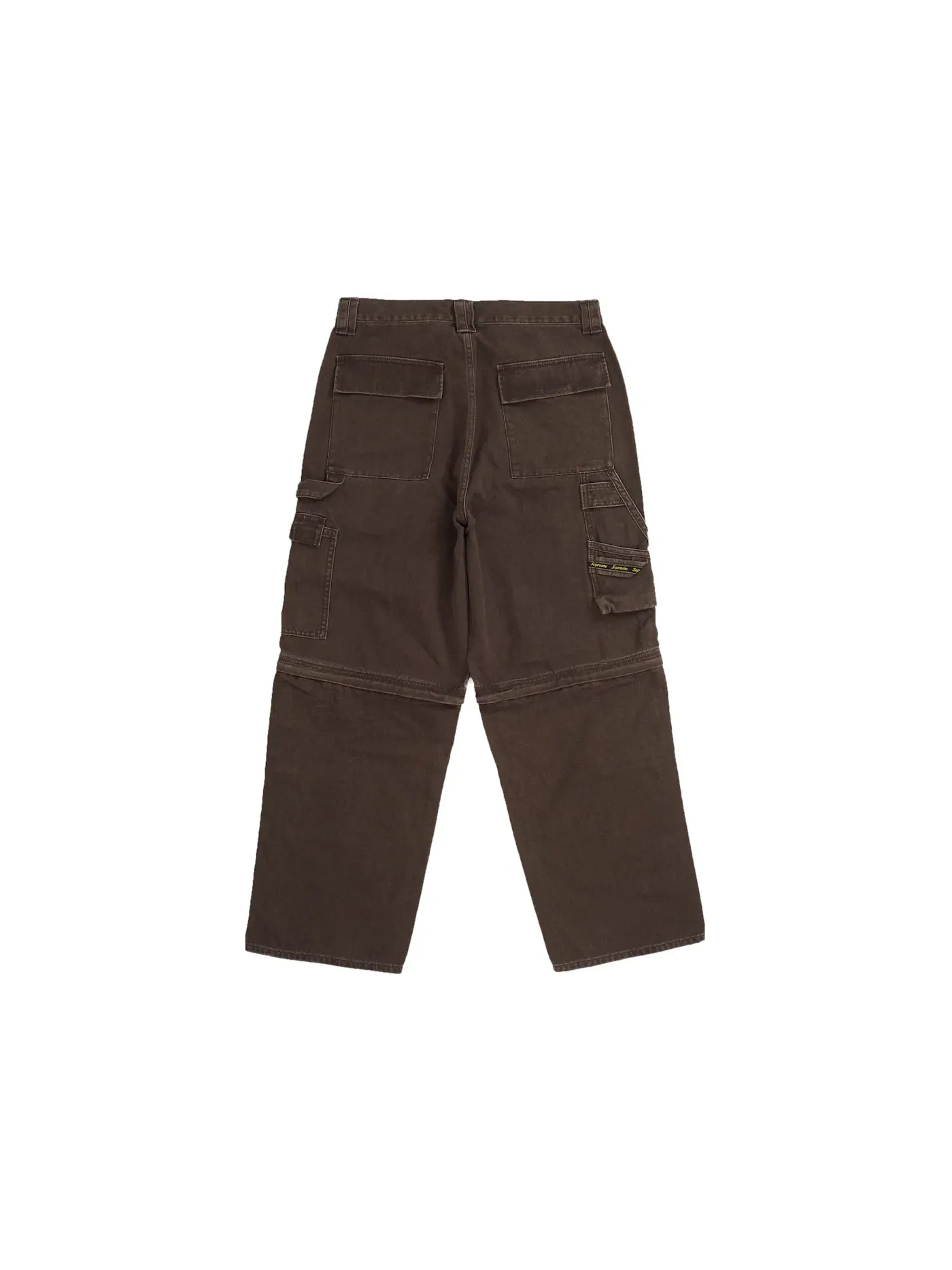 Мужские брюки утилитарные Supreme Zip-Off Utility Pant (FW25) — изображение 2 из 4, коричневый