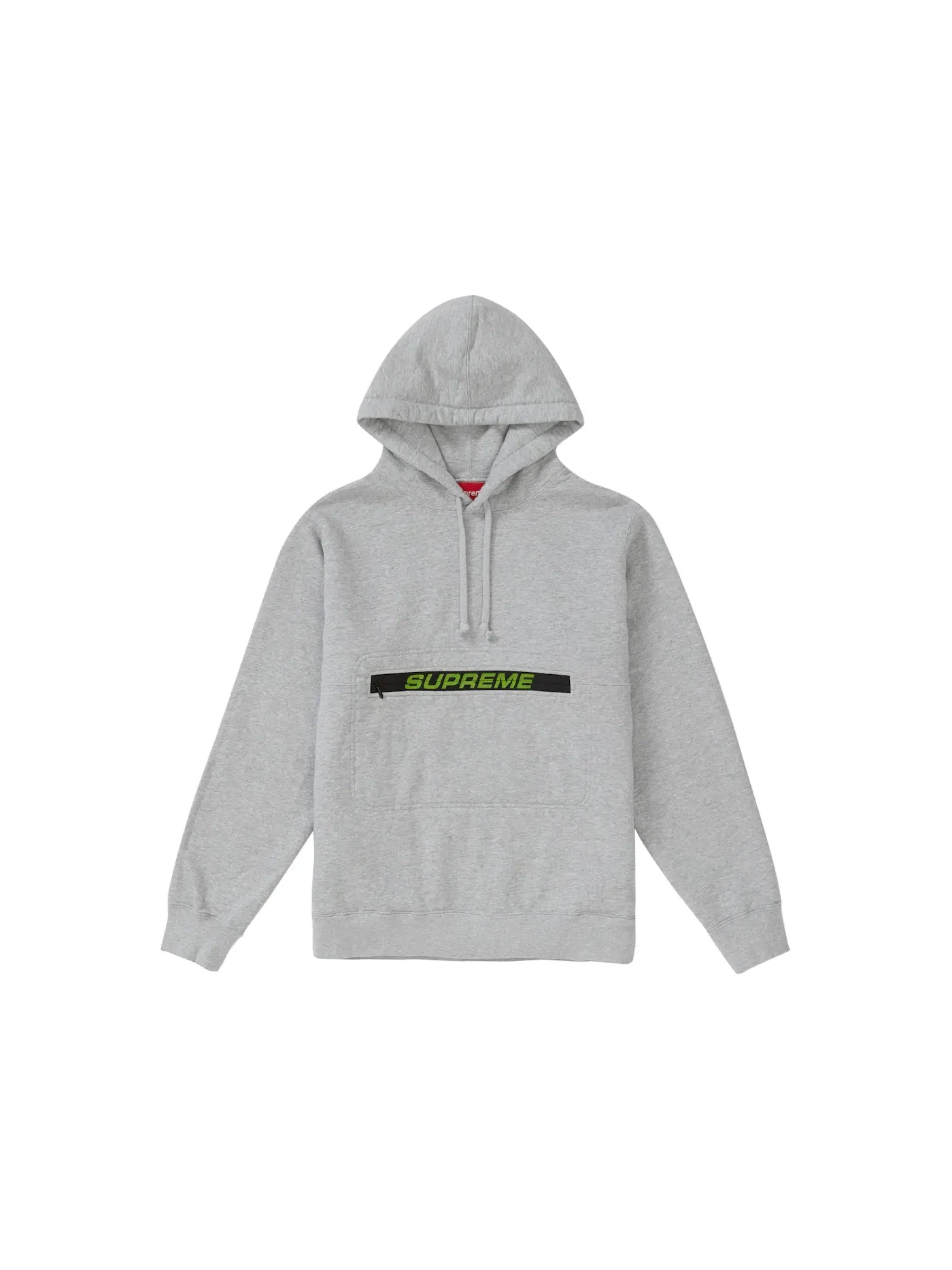Мужской худи Supreme Zip Pouch Hooded Sweatshirt — изображение 1 из 1, серый