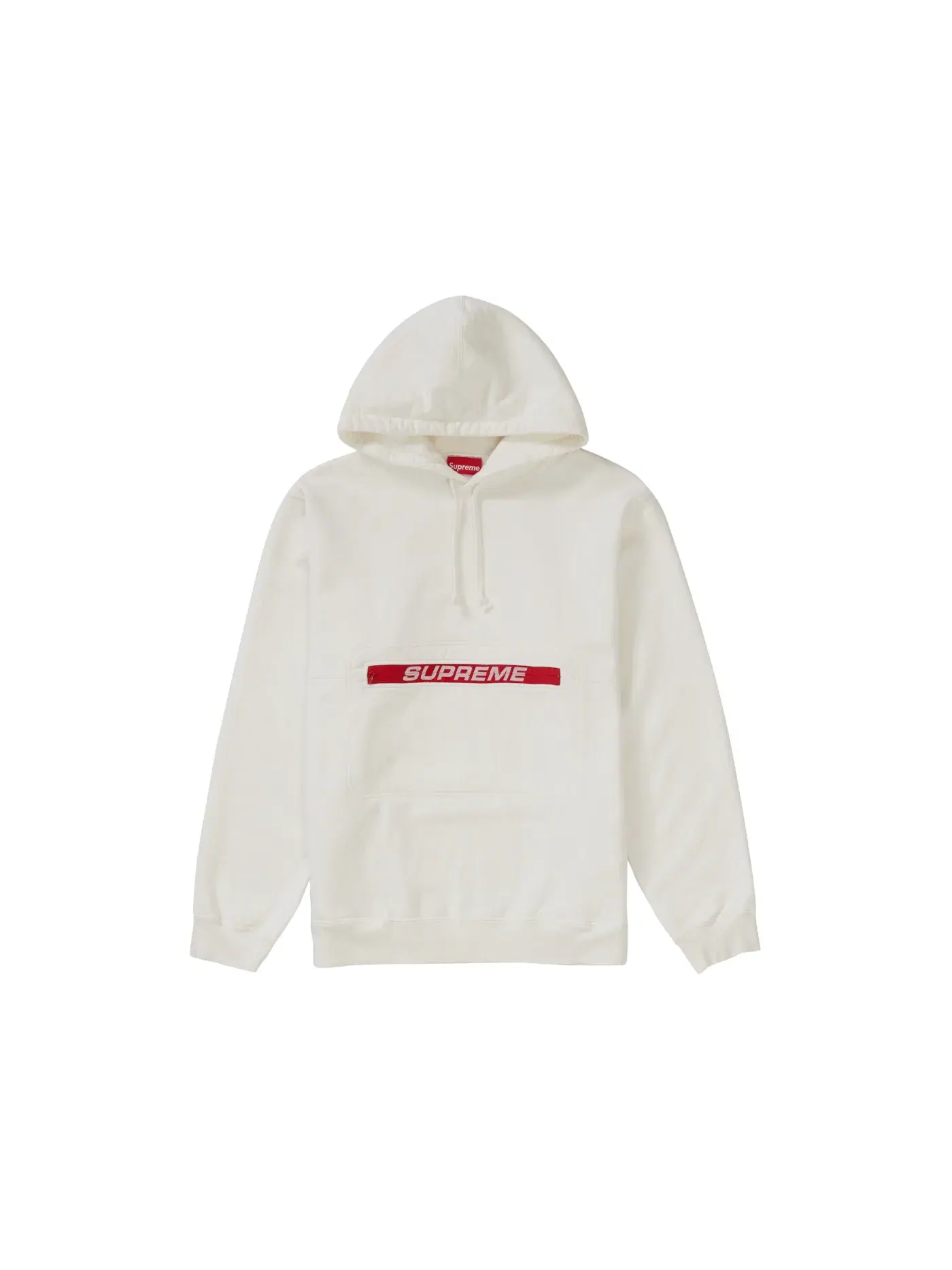 Мужской худи с застежкой-молнией Supreme Hooded Sweatshirt — изображение 1 из 1, белый