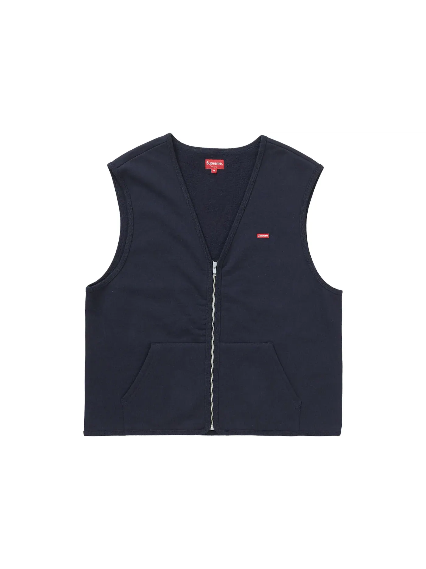 Мужской жилет на молнии Supreme Sweat Vest — изображение 1 из 1, темно-синий