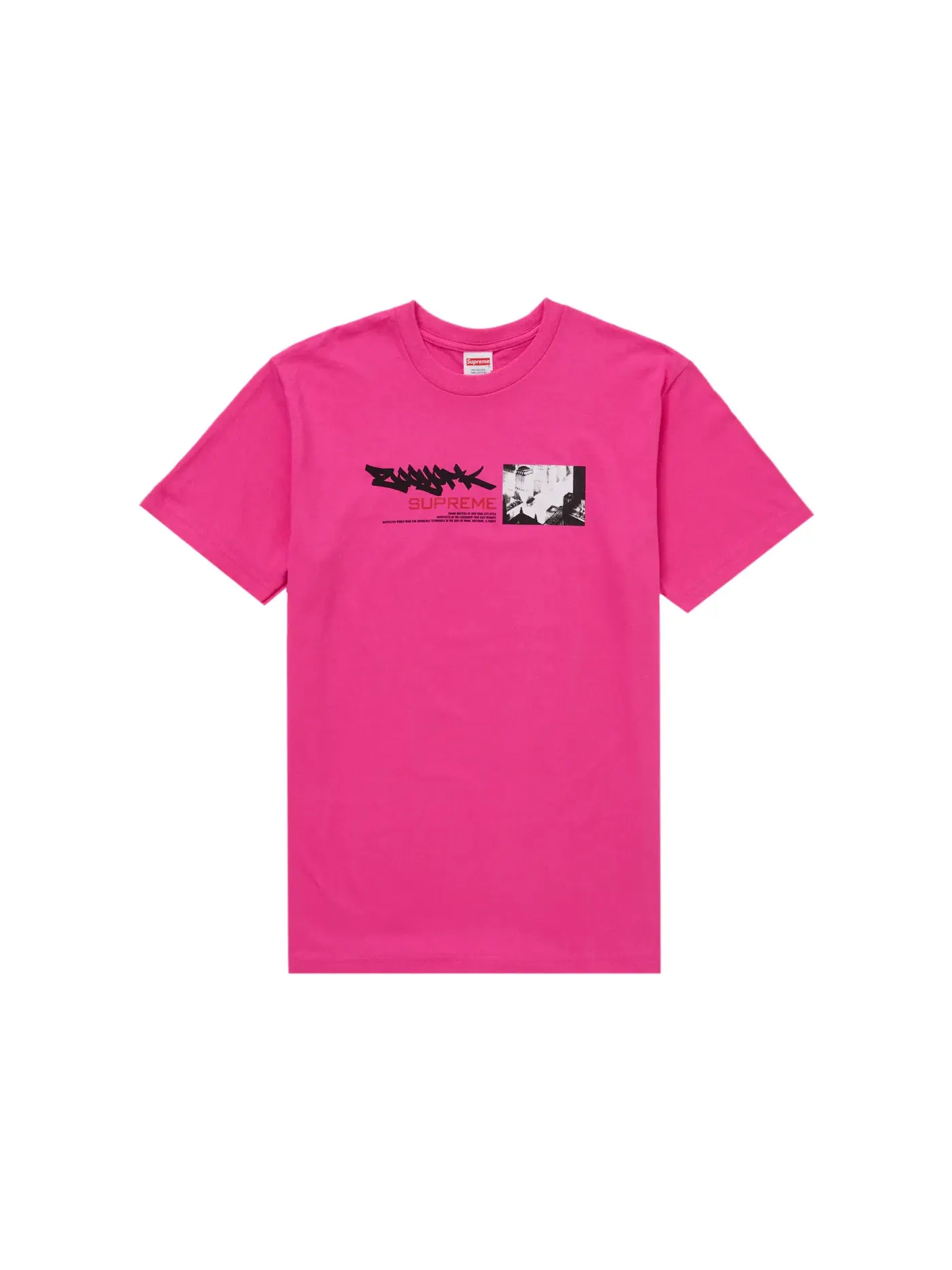 Мужская футболка с принтом Supreme Zoo York Dynasty Tee — изображение 1 из 1, розовый