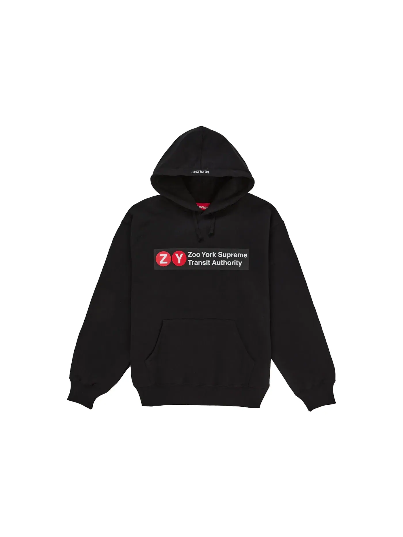 Мужская худи с капюшоном Supreme — изображение 1 из 1, черный