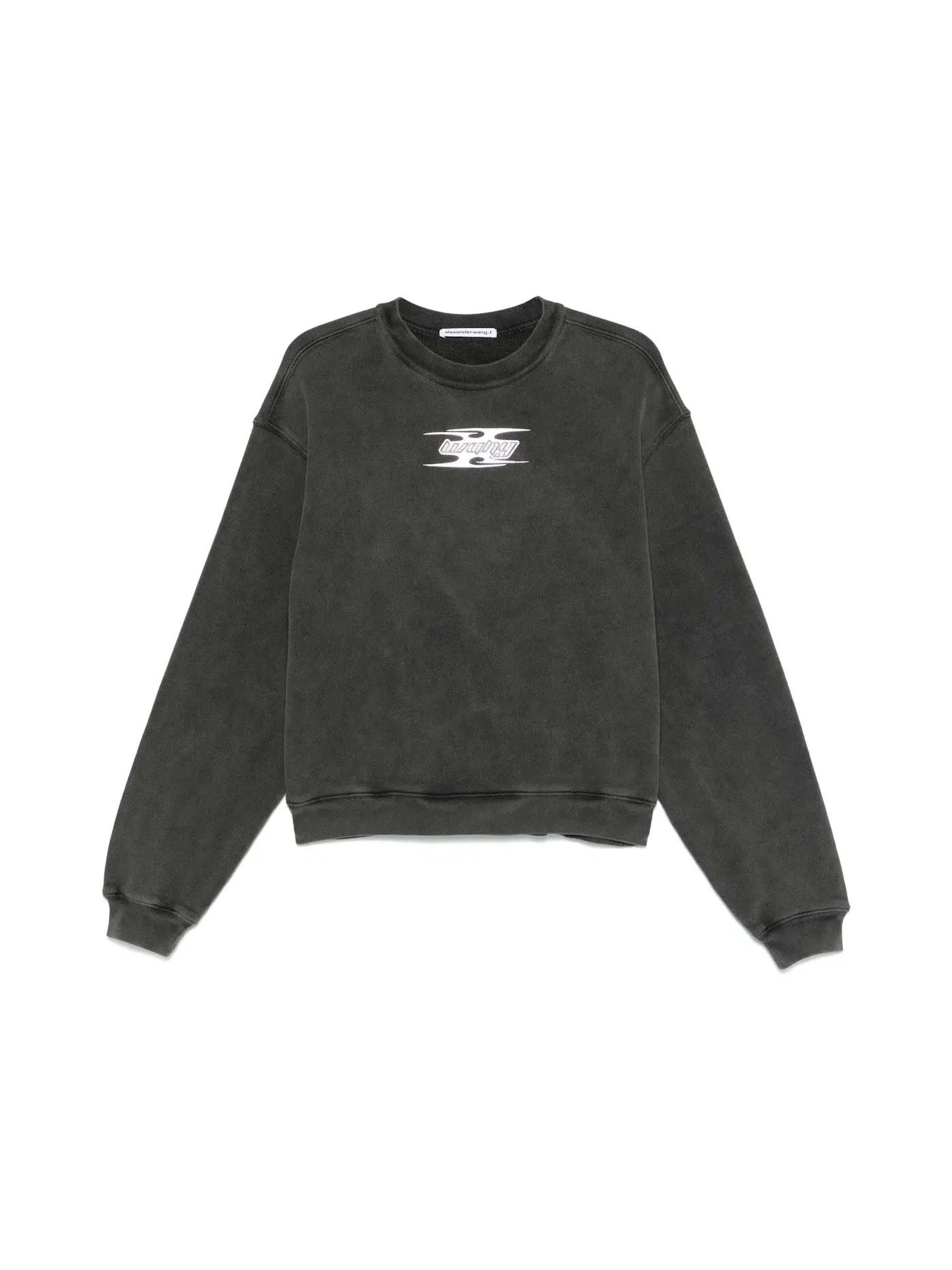 Женский свитшот с длинным рукавом Blade Logo Crewneck T by Alexander Wang, Washed Cedar