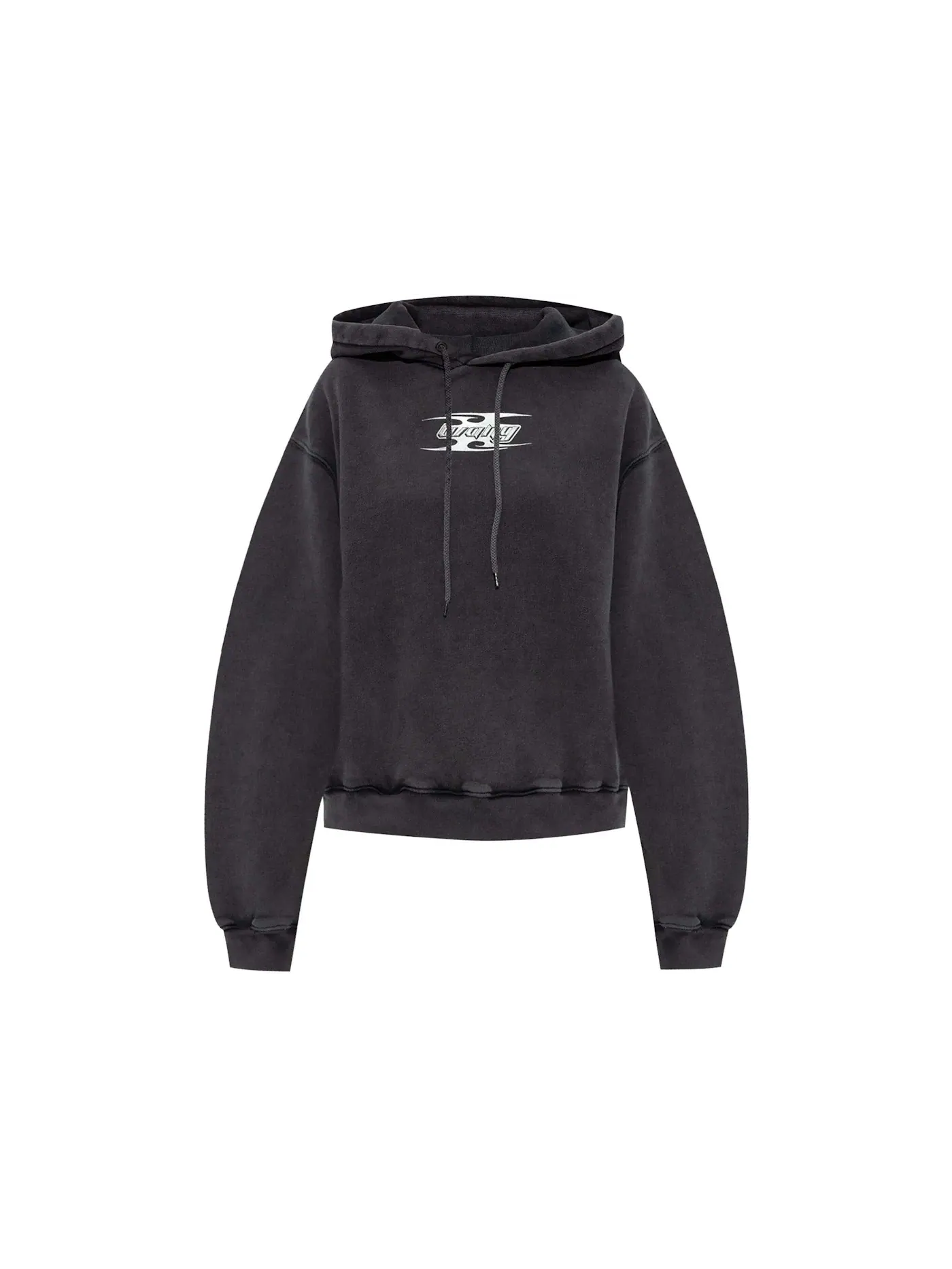 Женский худи с длинным рукавом Blade Logo T by Alexander Wang, Washed Cedar