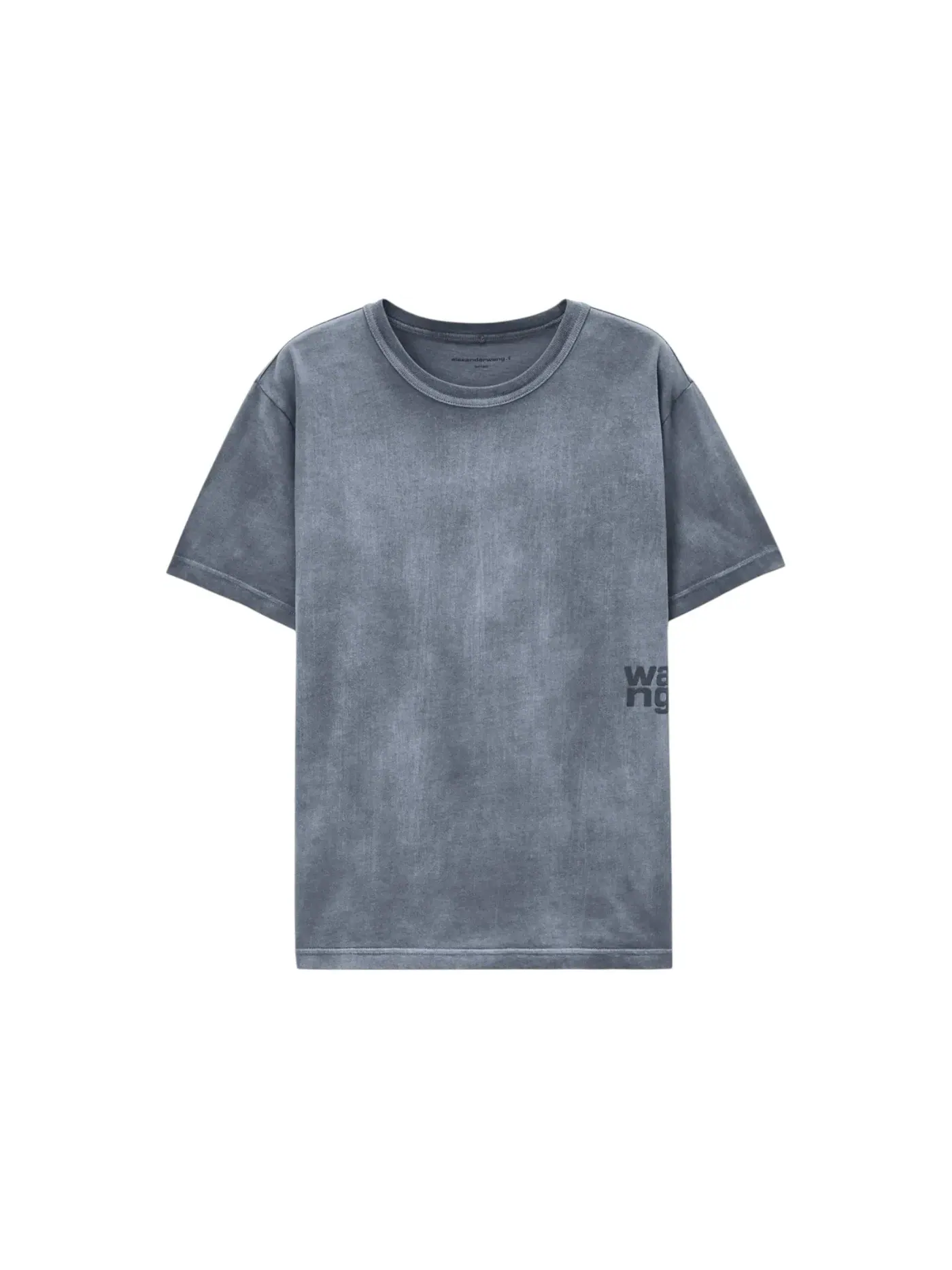 Женская футболка с принтом Essential Jersey Puff Logo Tee T by Alexander Wang, Washed Asphal — изображение 1 из 1