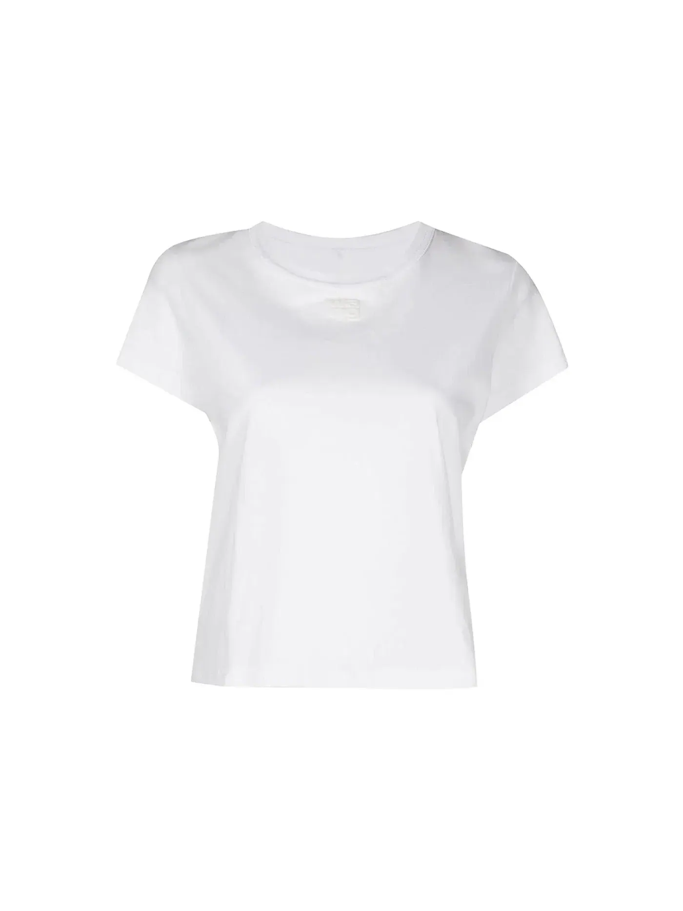 Женская футболка с принтом Essential Jersey Puff Logo Shrunk Tee T by Alexander Wang — изображение 1 из 1, белый