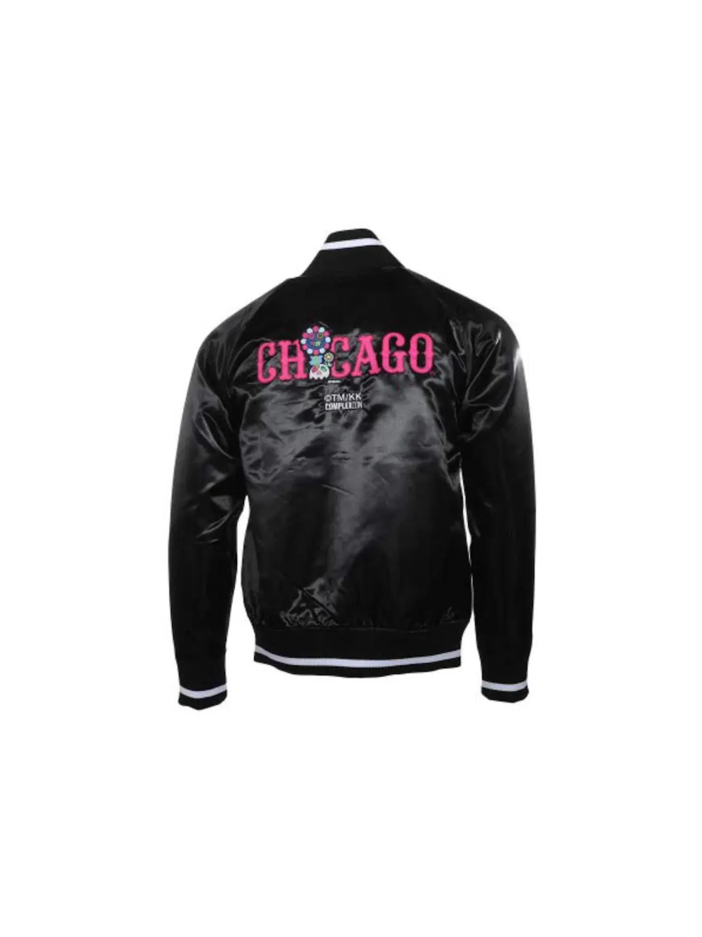 Мужская куртка с принтом Takashi Murakami ComplexCon x Cubs Satin Jacket — изображение 2 из 2, черный