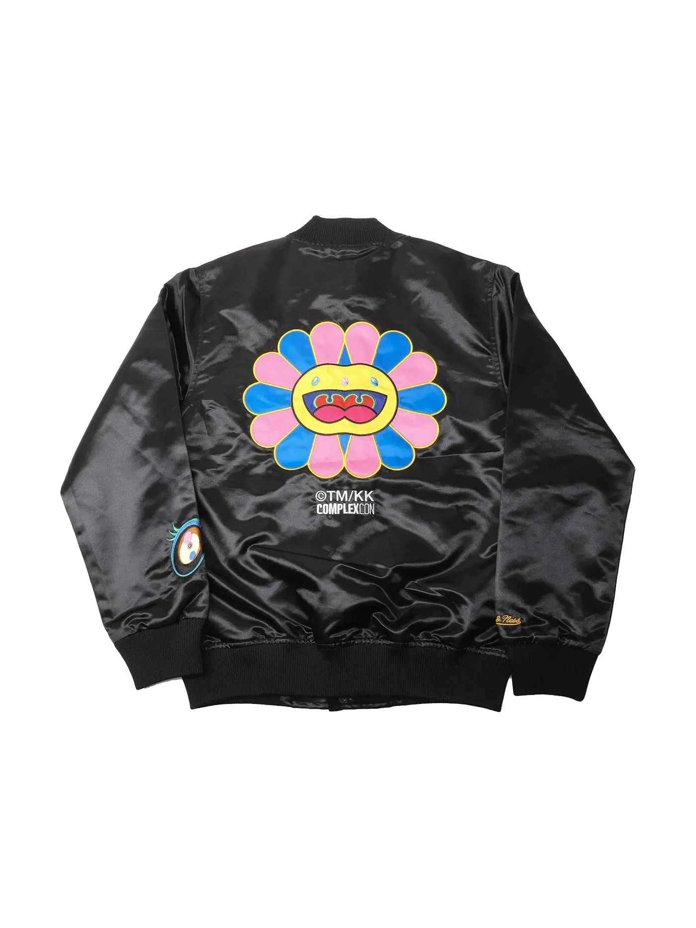 Мужская куртка из атласа с принтом Satin Jacket Takashi Murakami — изображение 1 из 2, черный