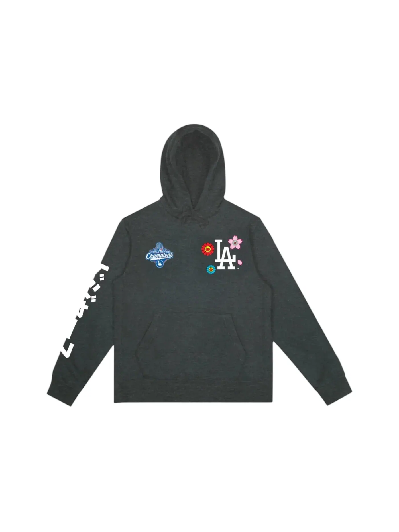 Мужская худи с принтом Hoodie Takashi Murakami — изображение 1 из 2, темно-серый