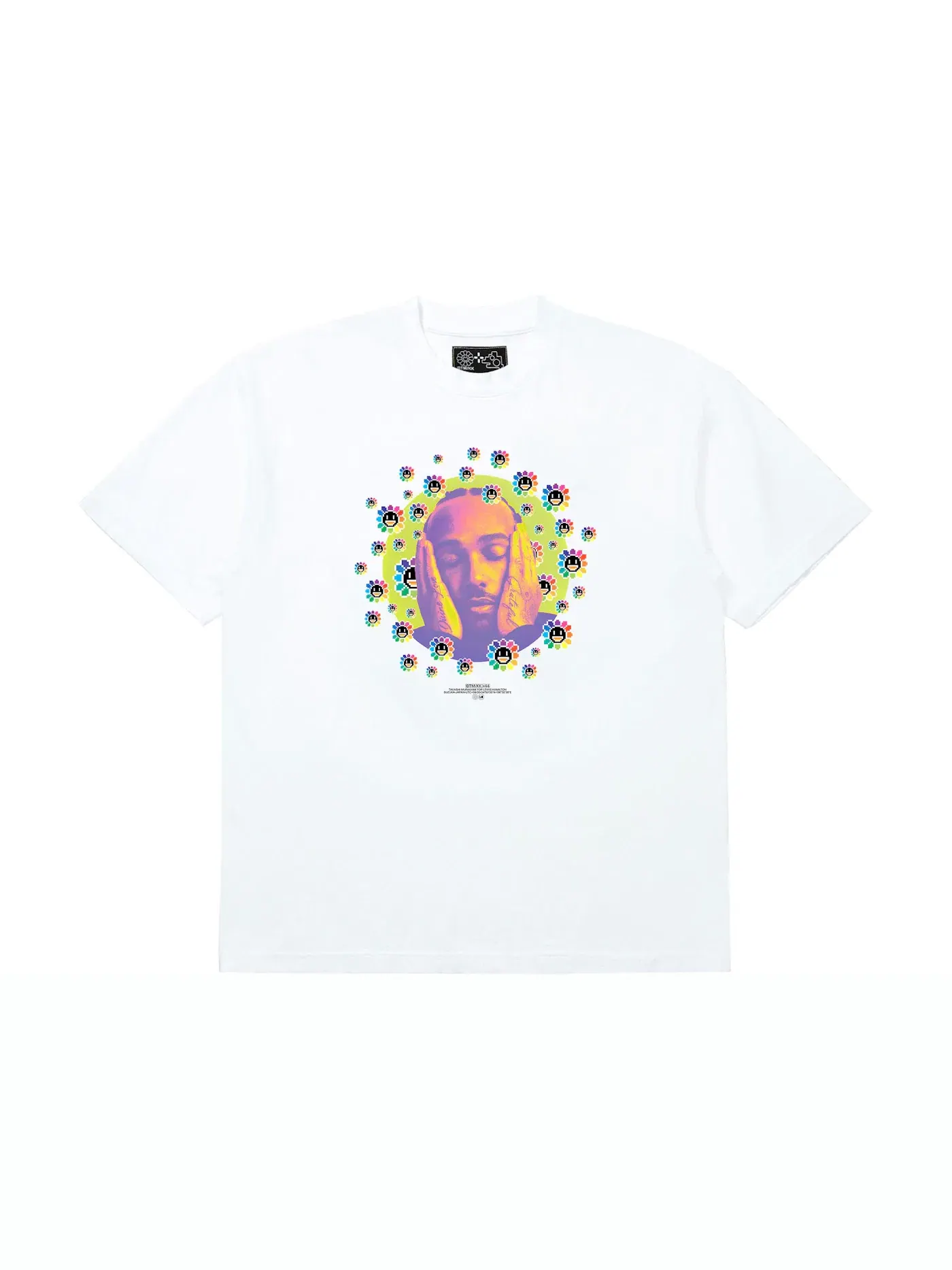 Мужская футболка с принтом Takashi Murakami Lewis T-shirt — изображение 1 из 1, белый