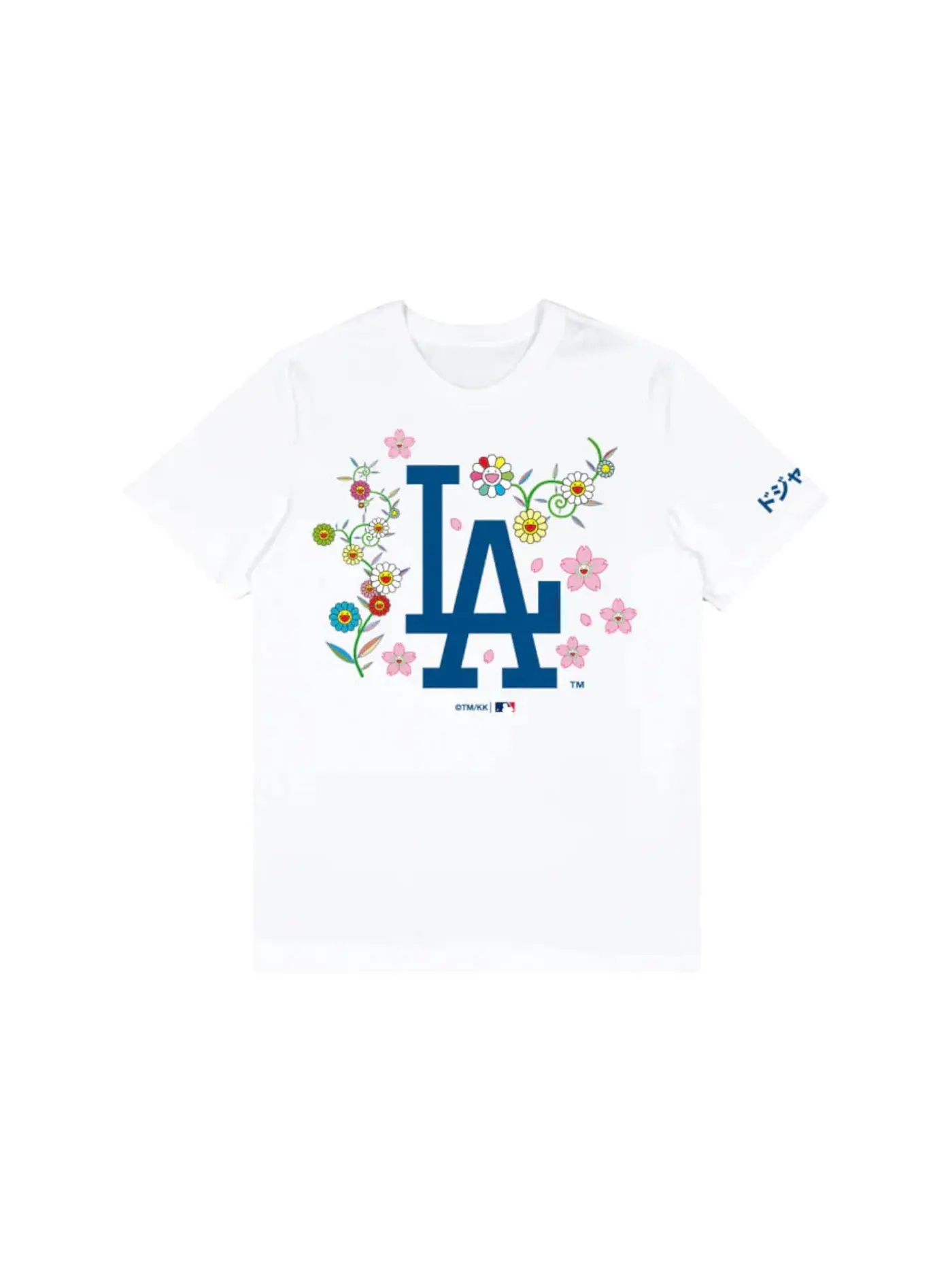 Мужская футболка с принтом Takashi Murakami x Dodgers T-shirt — изображение 1 из 1, белый