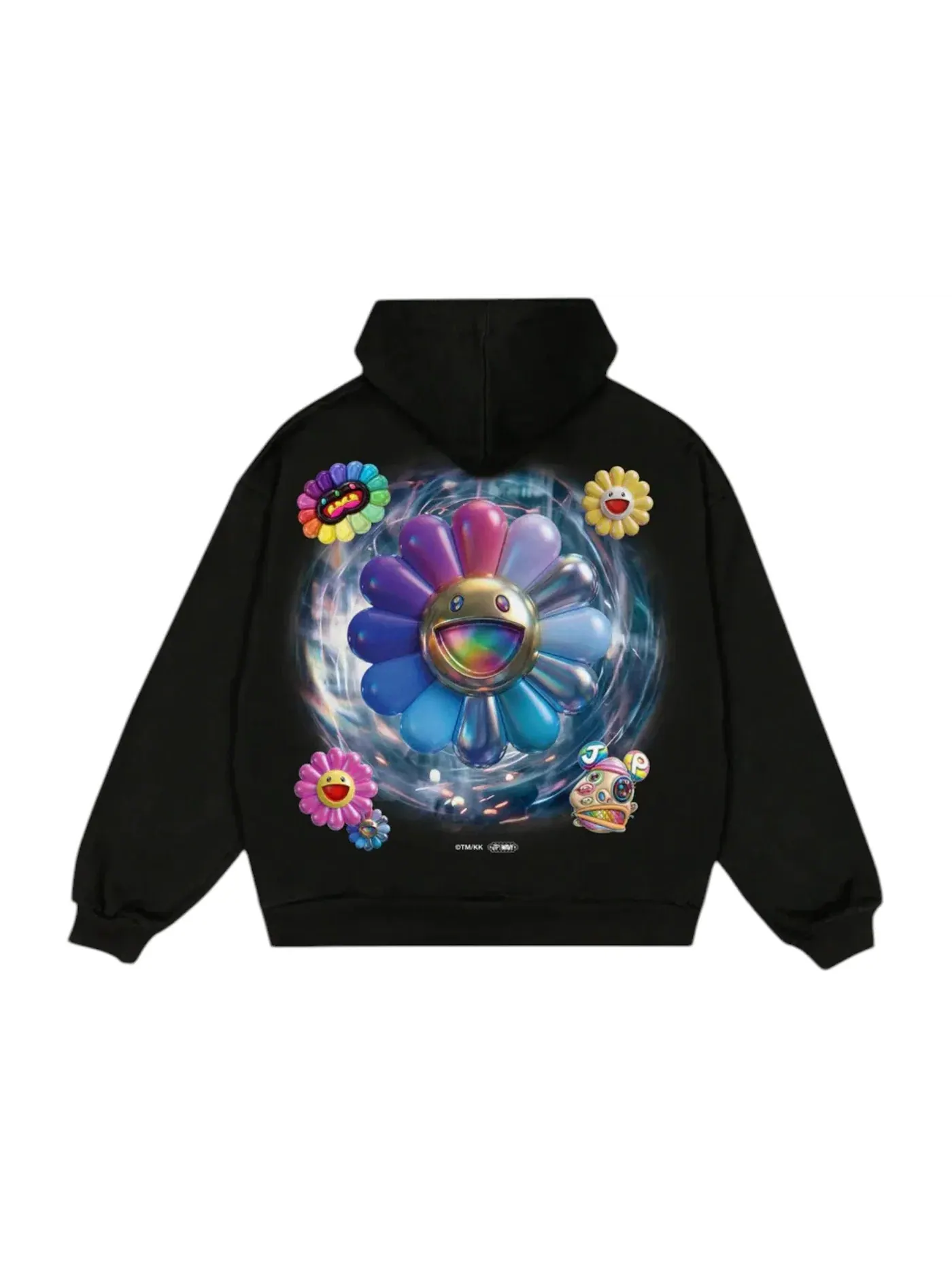Мужской худи с принтом Takashi Murakami x MNNK Bro. Takashi Murakami — изображение 2 из 2, черный