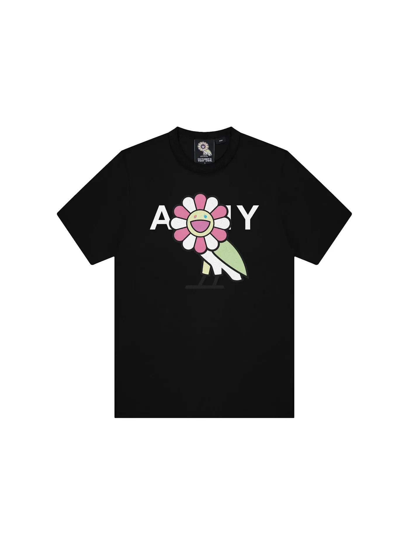 Мужская футболка с принтом Surplus Flower Owl Tee Takashi Murakami — изображение 1 из 1, черный
