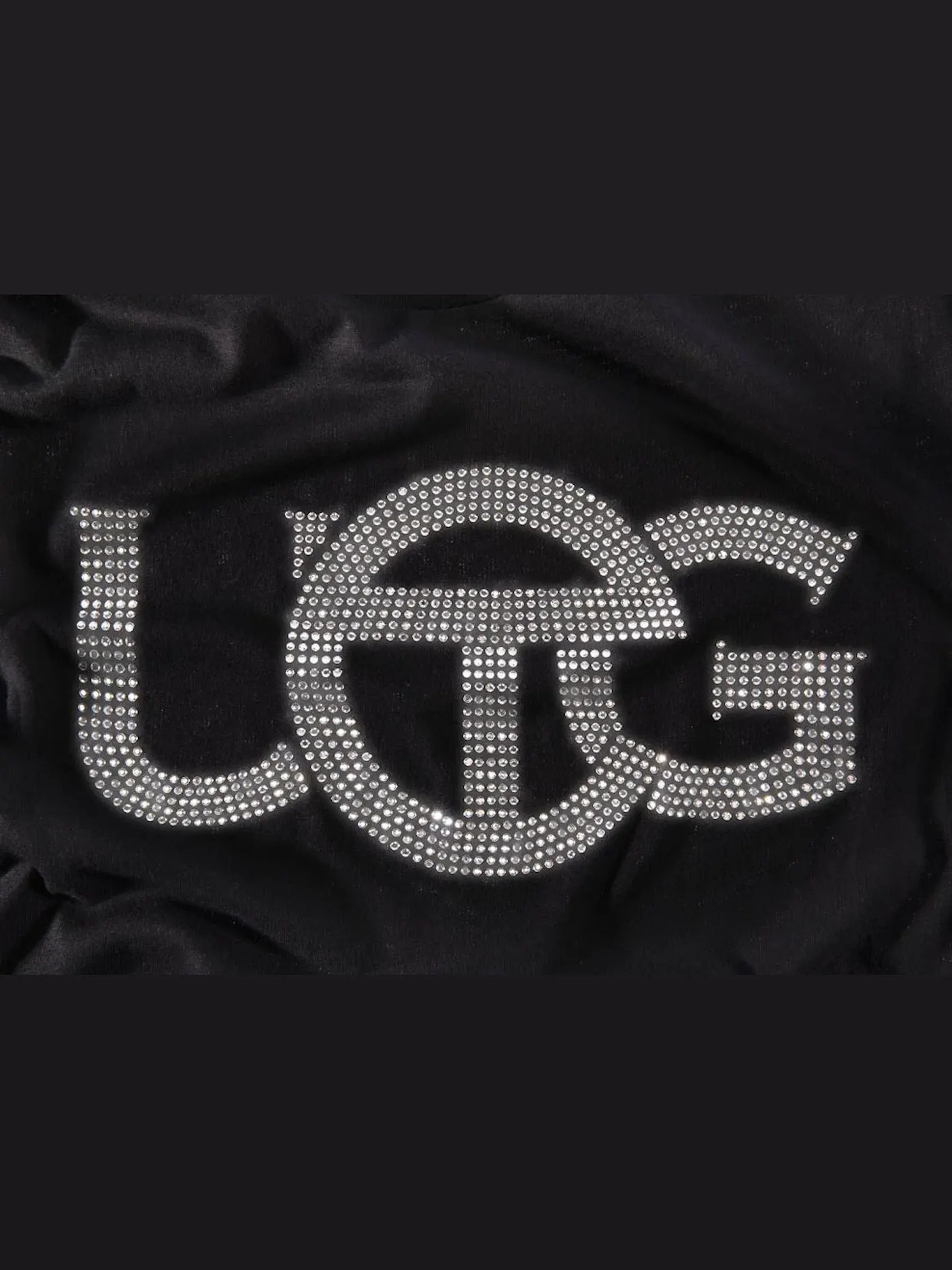 Унисекс футболка с принтом Telfar x UGG Crystal Logo Tee — изображение 2 из 2, черный