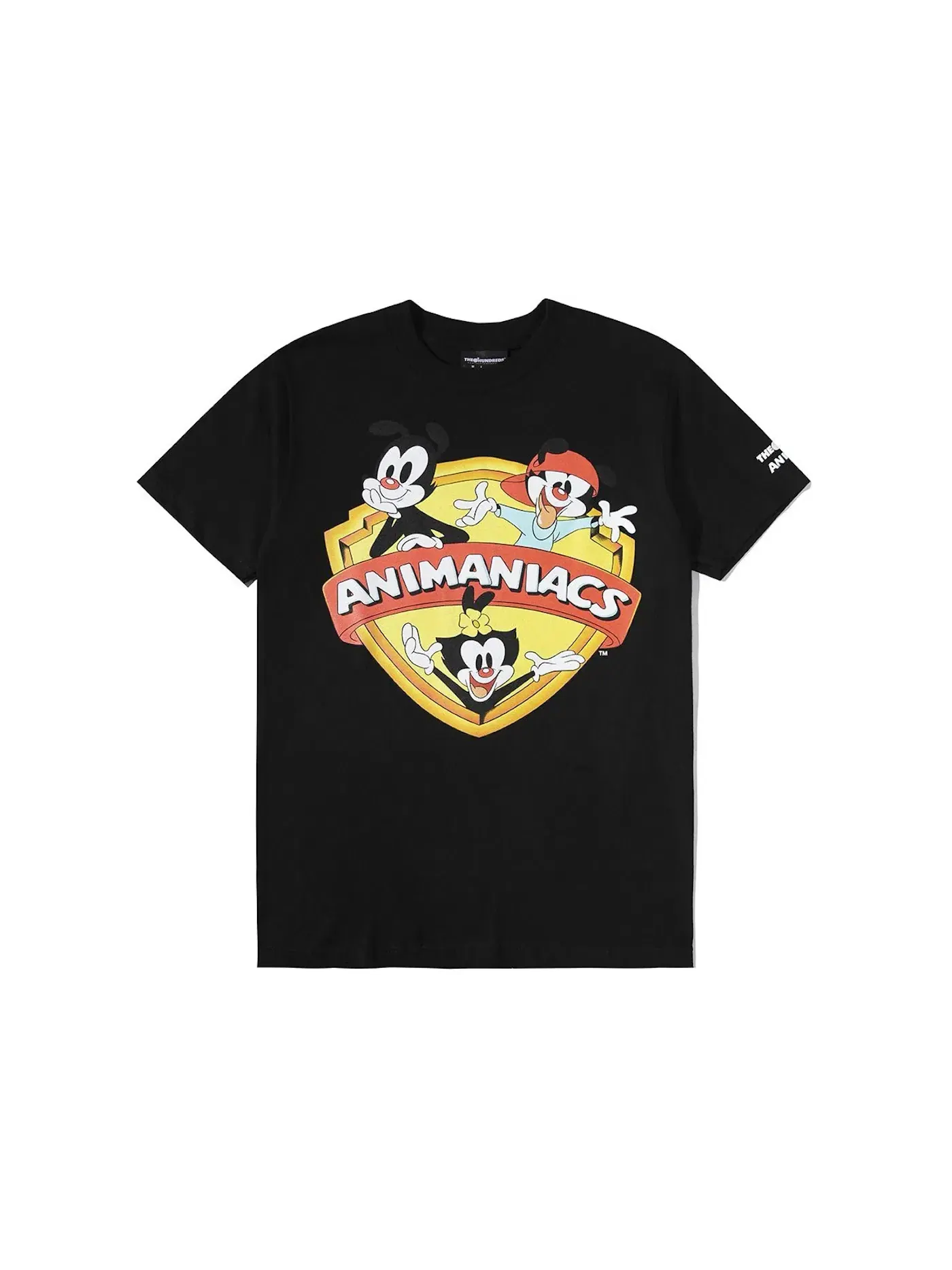 Мужская футболка с принтом The Hundreds x Anamaniacs Shield T-Shirt Black
