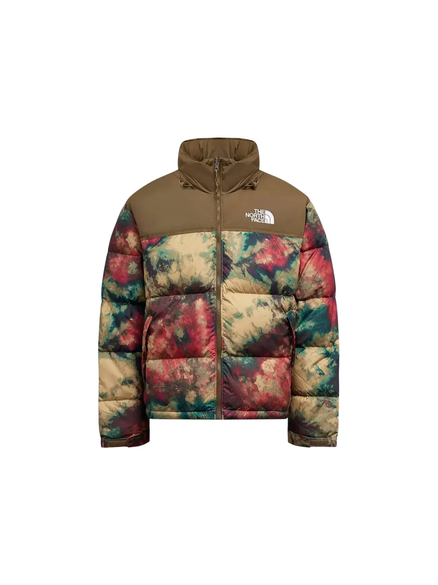 Мужская куртка-пуховик с принтом 1996 Printed Retro Nuptse The North Face — изображение 1 из 1, бежевый