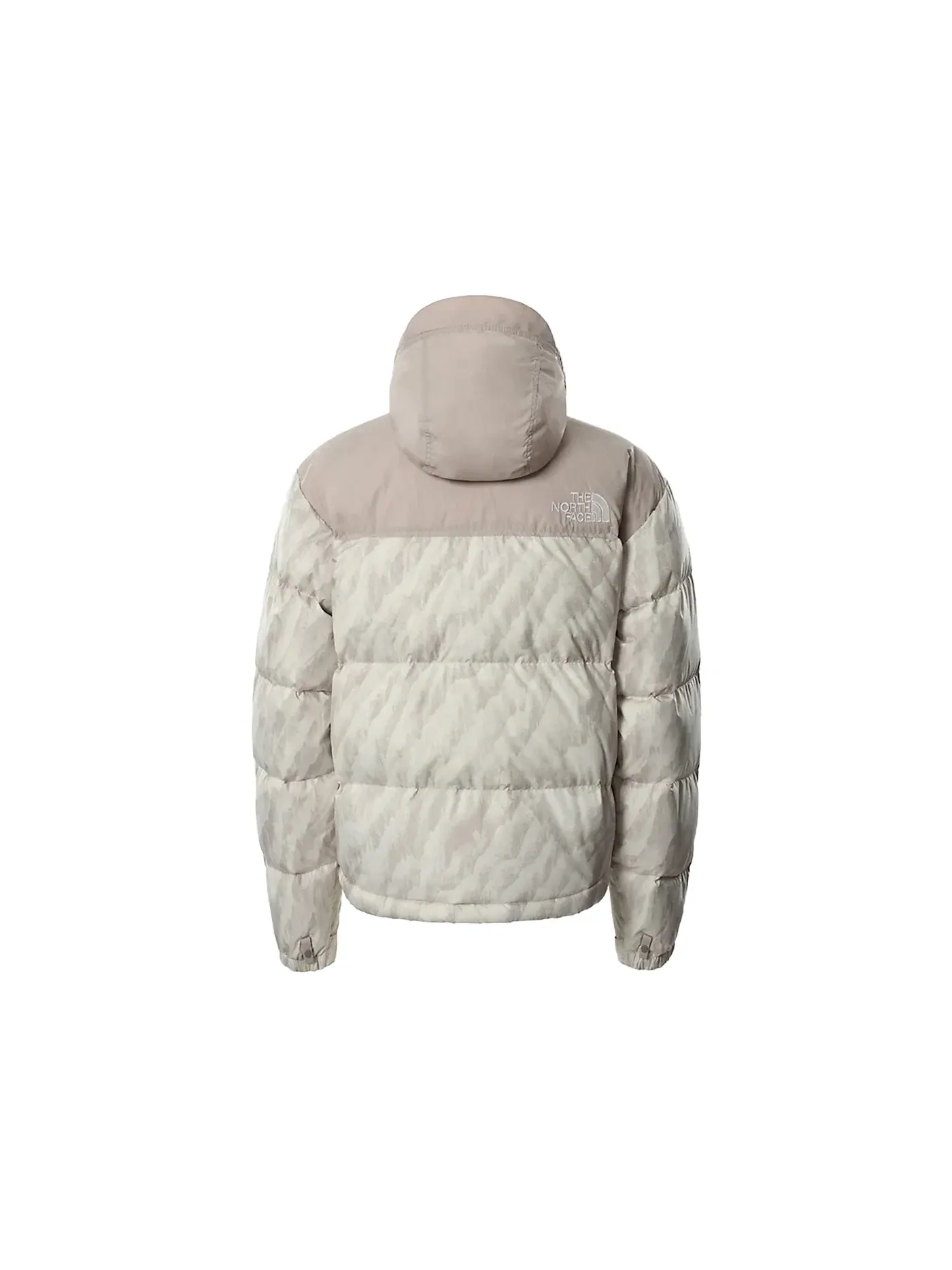 Мужская куртка с принтом 1996 Retro Nuptse The North Face — изображение 2 из 2, серебристый серый