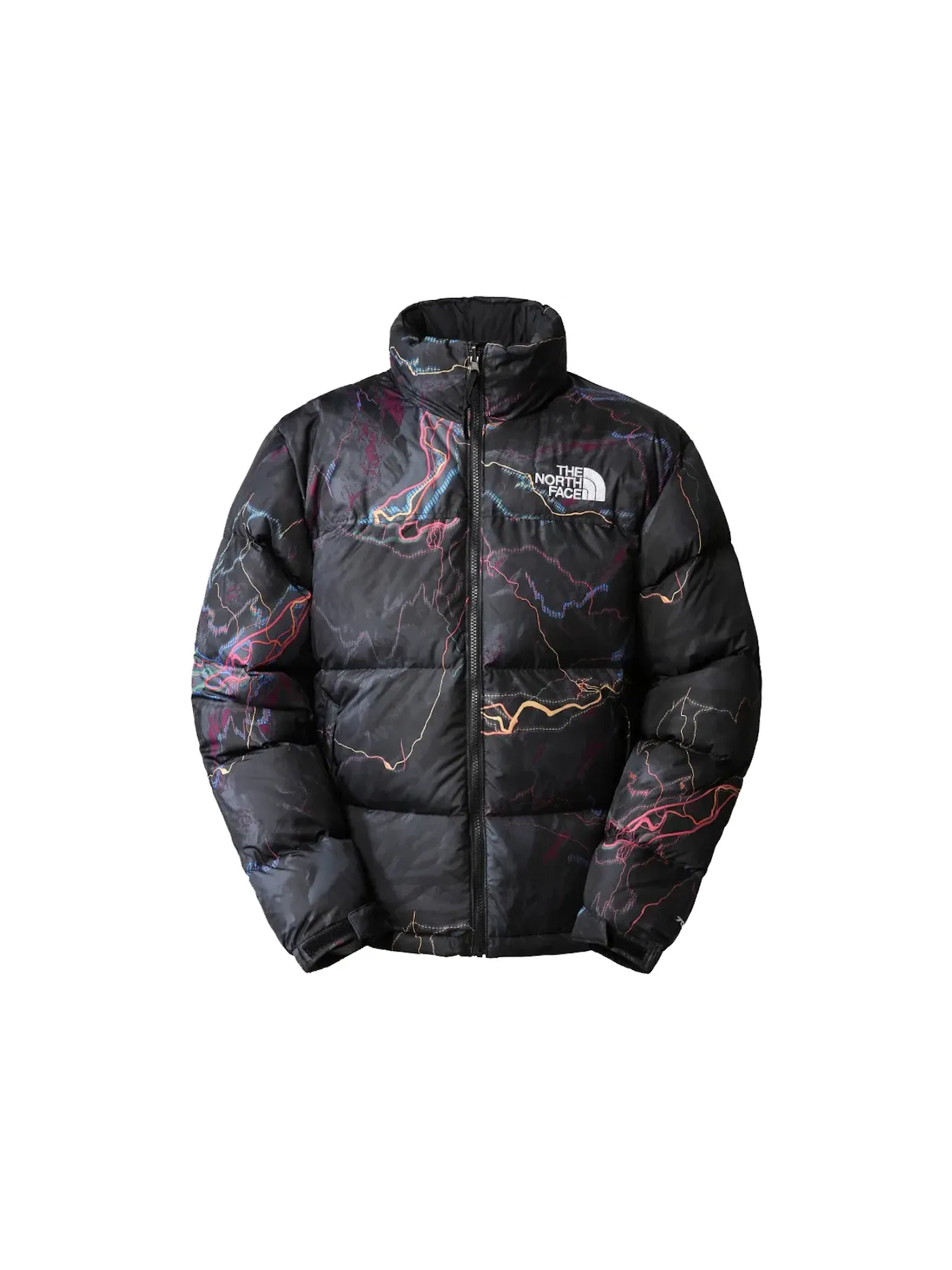 Мужская куртка свободного кроя с принтом The North Face 1996 Retro Nuptse — изображение 1 из 2, черный
