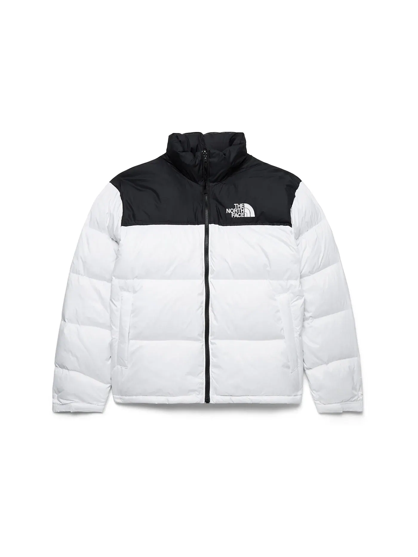 Мужская куртка пуховая с капюшоном 1996 Retro Nuptse The North Face — изображение 1 из 4, белый/черный