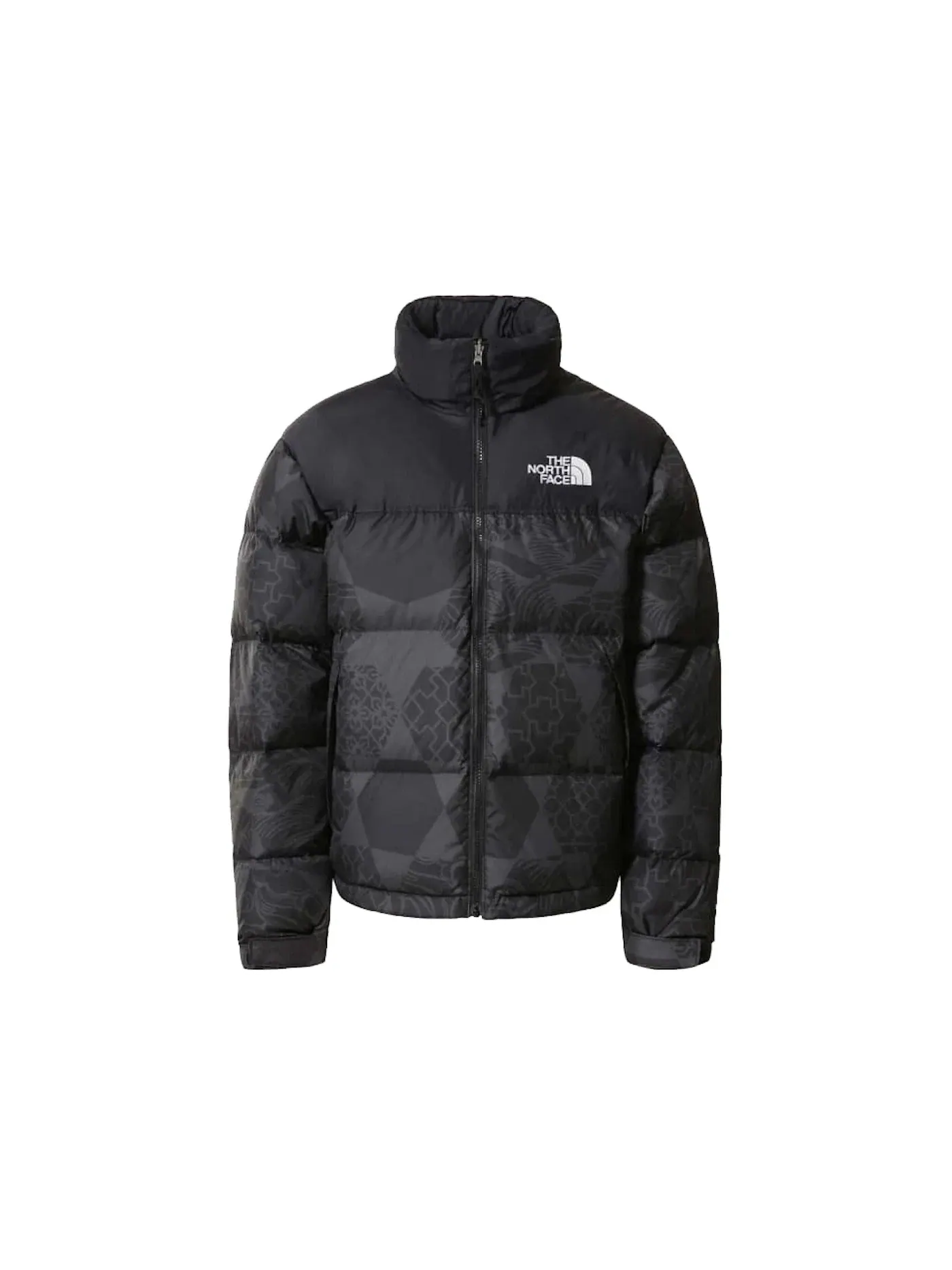 Мужская куртка с принтом 1996 Retro Nuptse IC Geo Tonal Print The North Face — изображение 1 из 1, черный