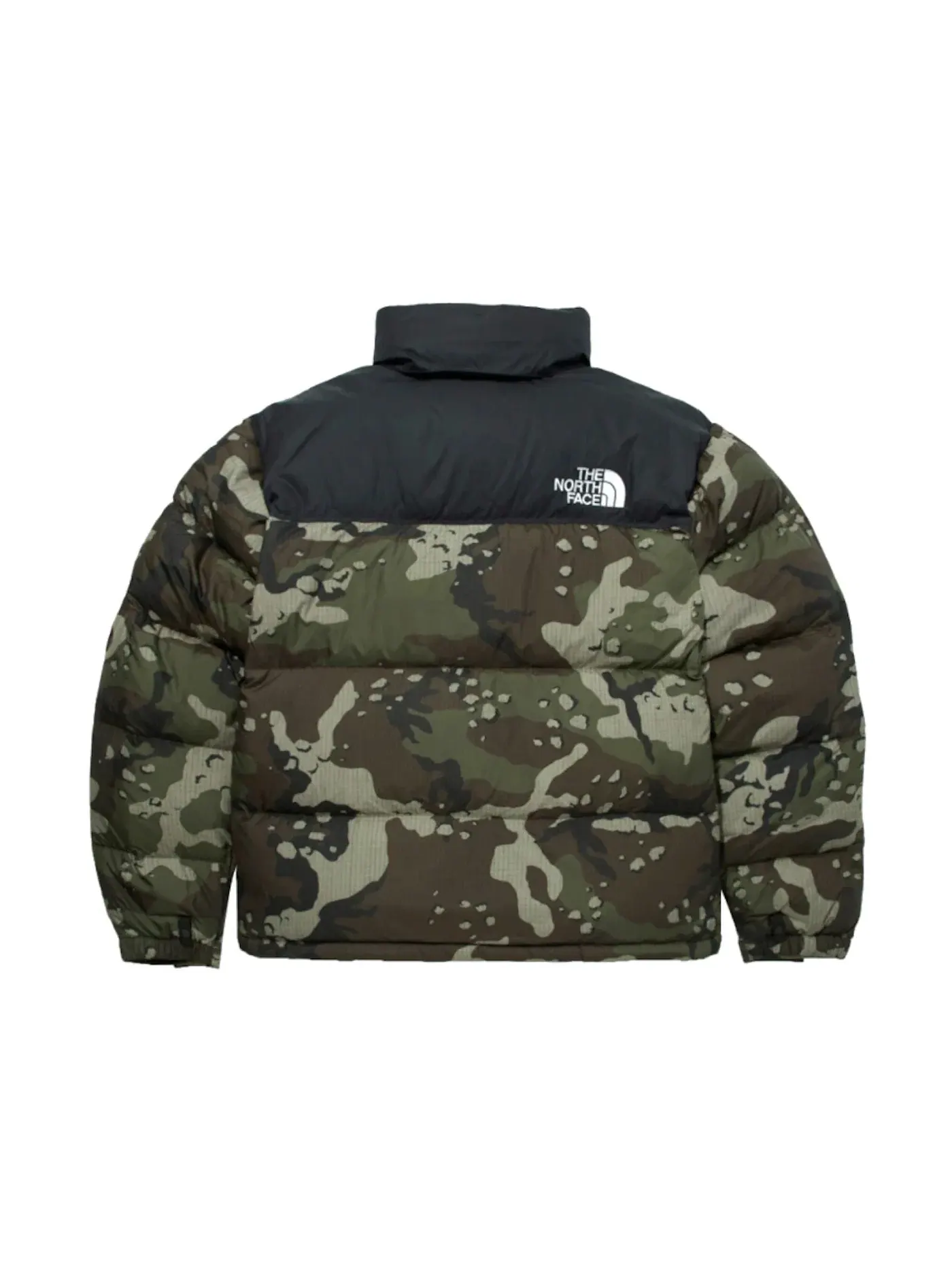 Мужская куртка-пуховик с принтом 1996 Retro Nuptse Packable Jacket The North Face, Woodland Camo — изображение 2 из 2