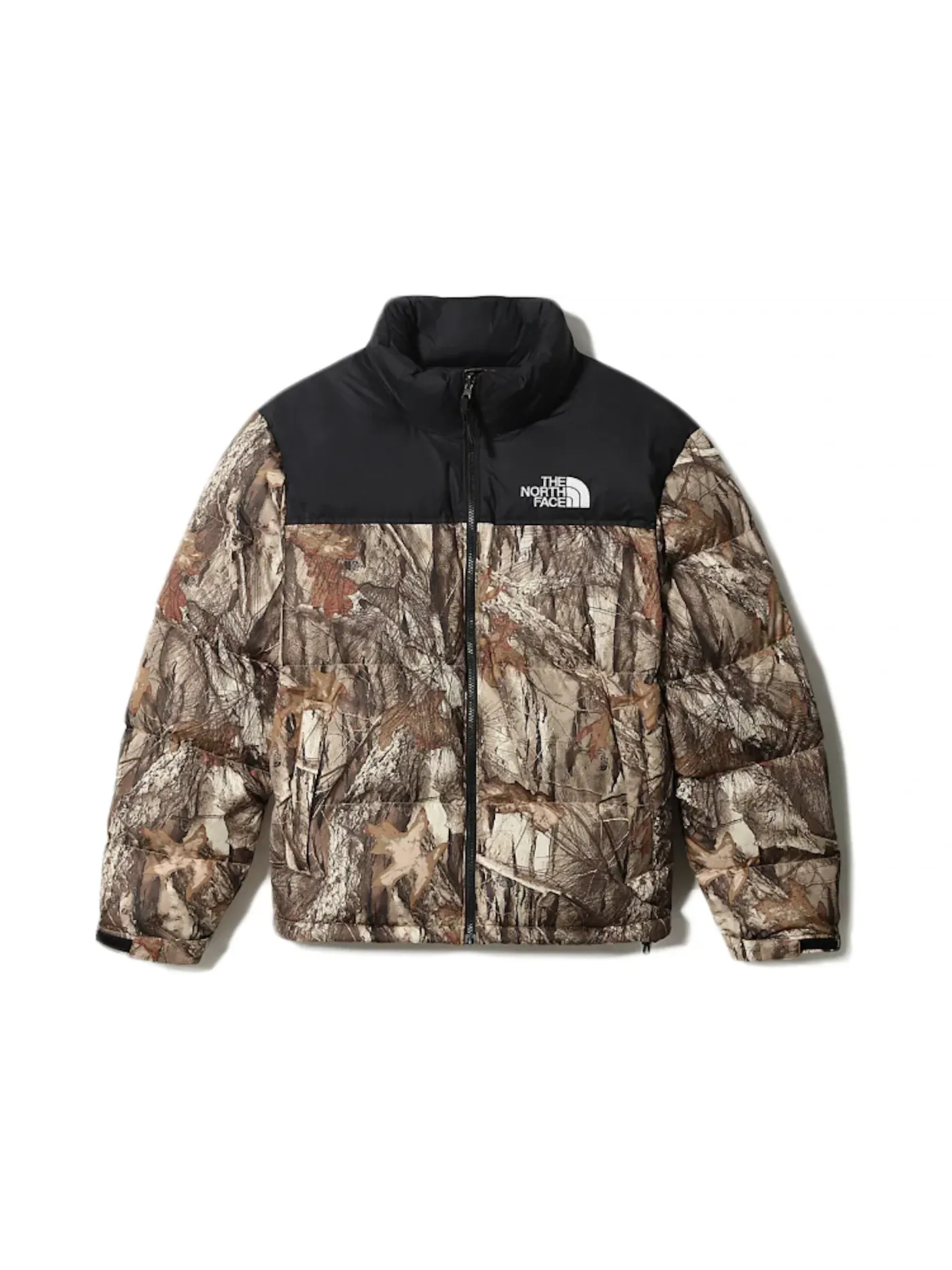 Мужская куртка с принтом 1996 Retro Nuptse Packable The North Face — изображение 1 из 2, бежевый
