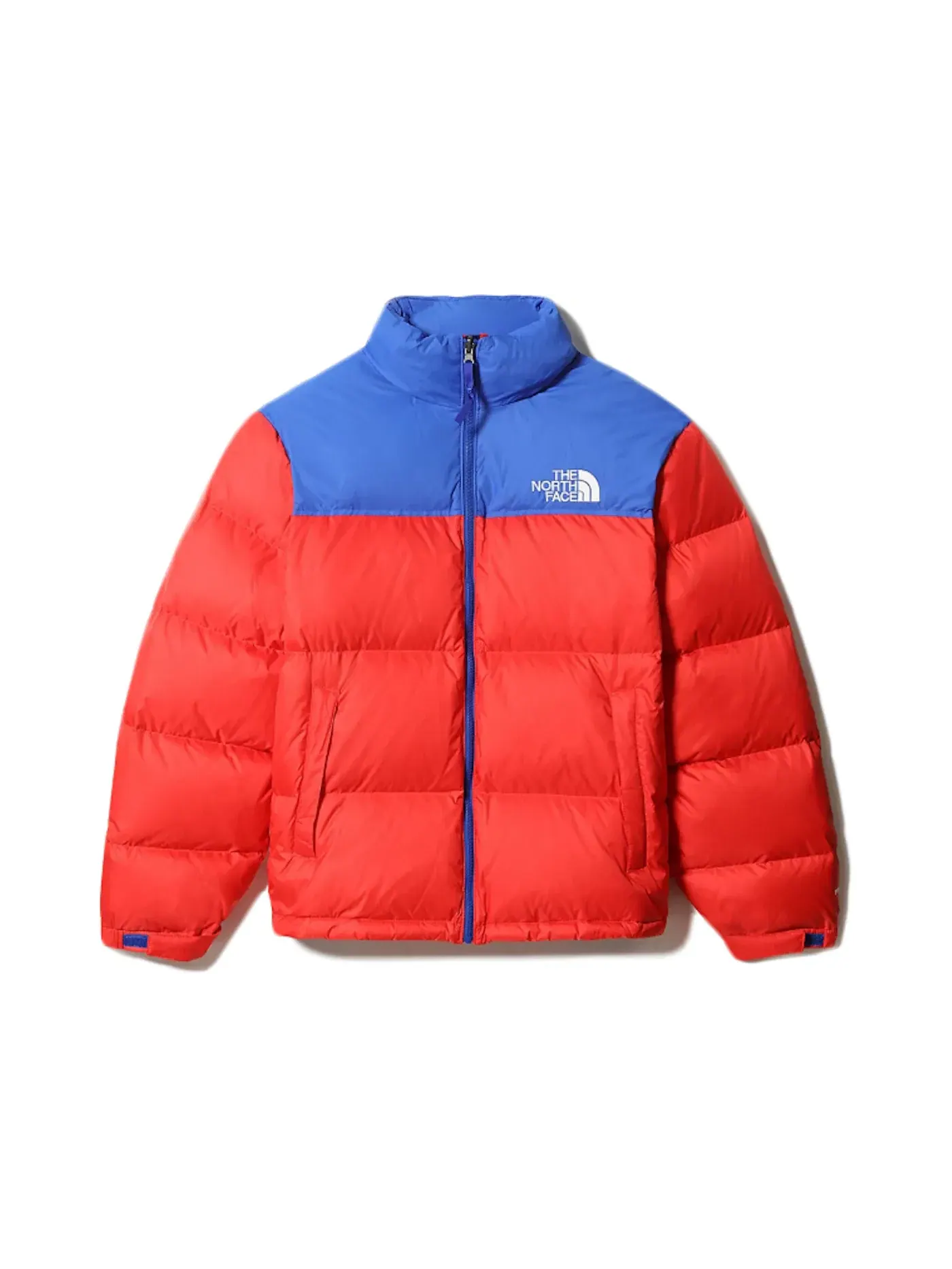 Мужская куртка утепленная пуховая 1996 Retro Nuptse Packable The North Face — изображение 1 из 2, красный/синий