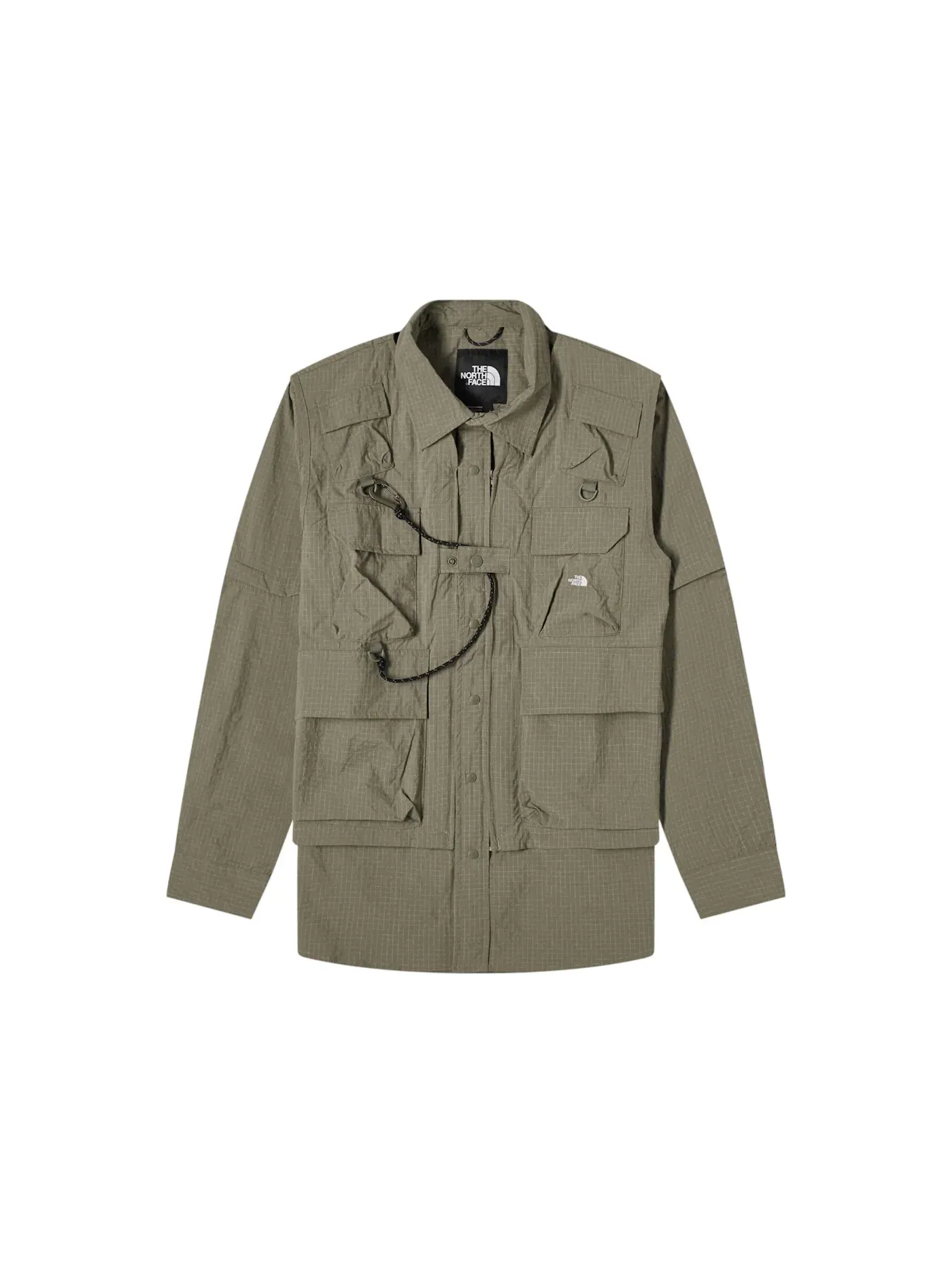 Мужская куртка-трансформер с капюшоном The North Face Black Series D4 2-In-1 Shirt — изображение 1 из 1, зеленый