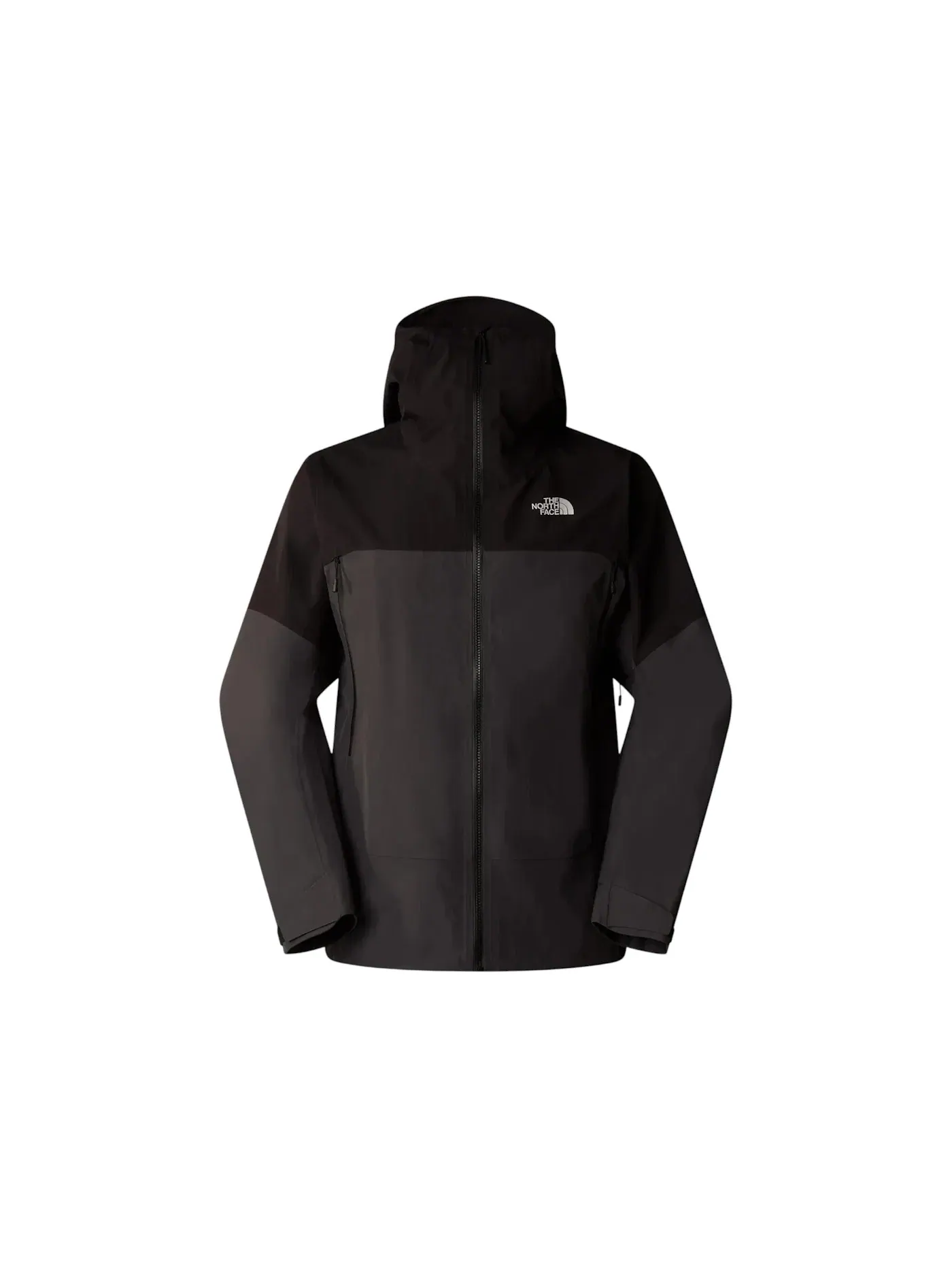 Мужская куртка-пуховик с капюшоном The North Face — изображение 1 из 2, серый/черный