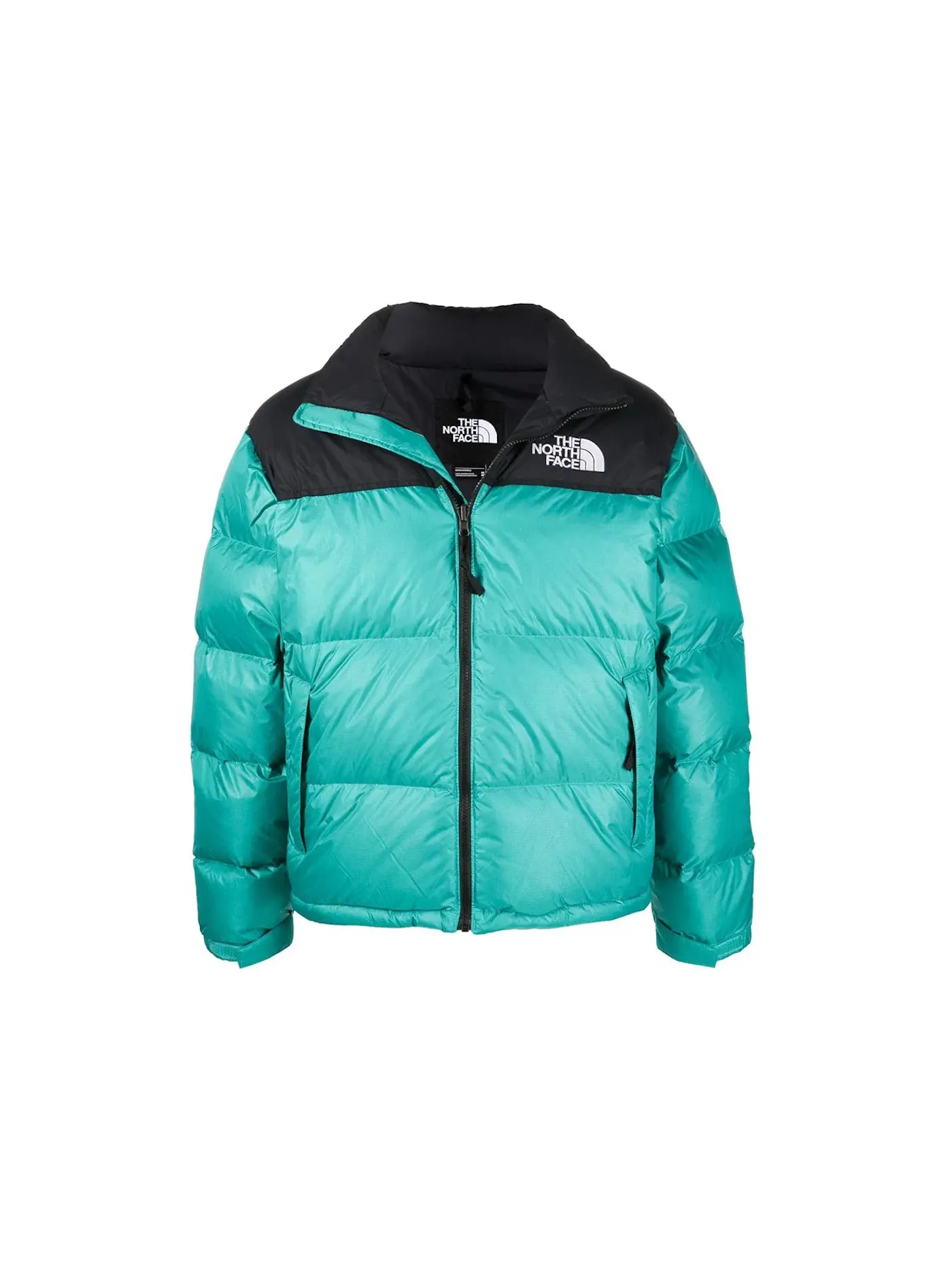 Мужская пуховая куртка с принтом The North Face — изображение 1 из 1, черный/зеленый/белый