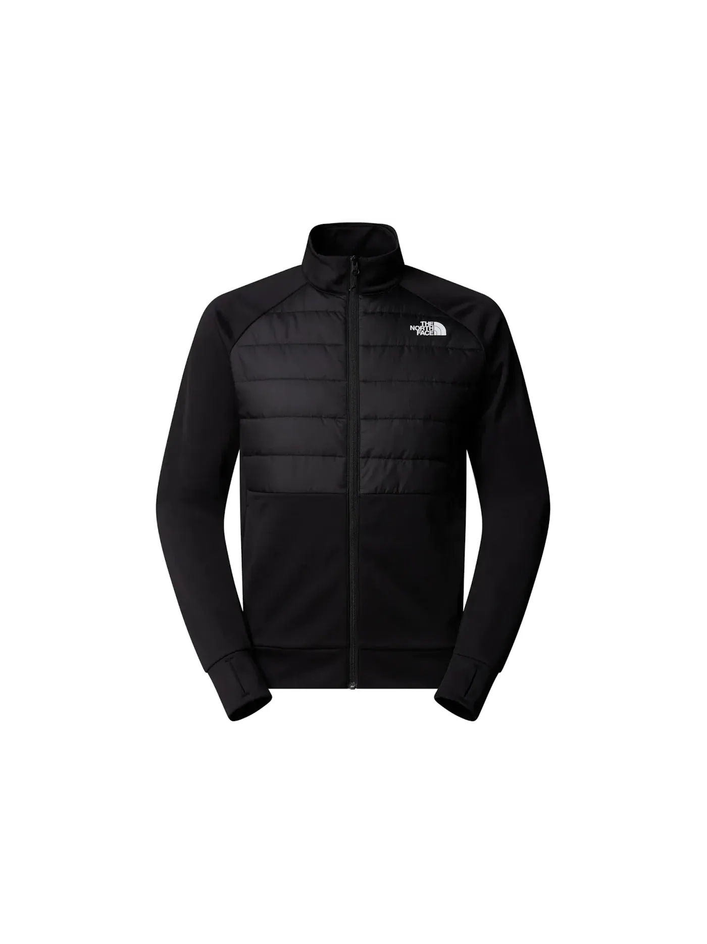 Мужская куртка-флис гибридная с застежкой-молнией Reaction 2.0 The North Face — изображение 1 из 2, черный
