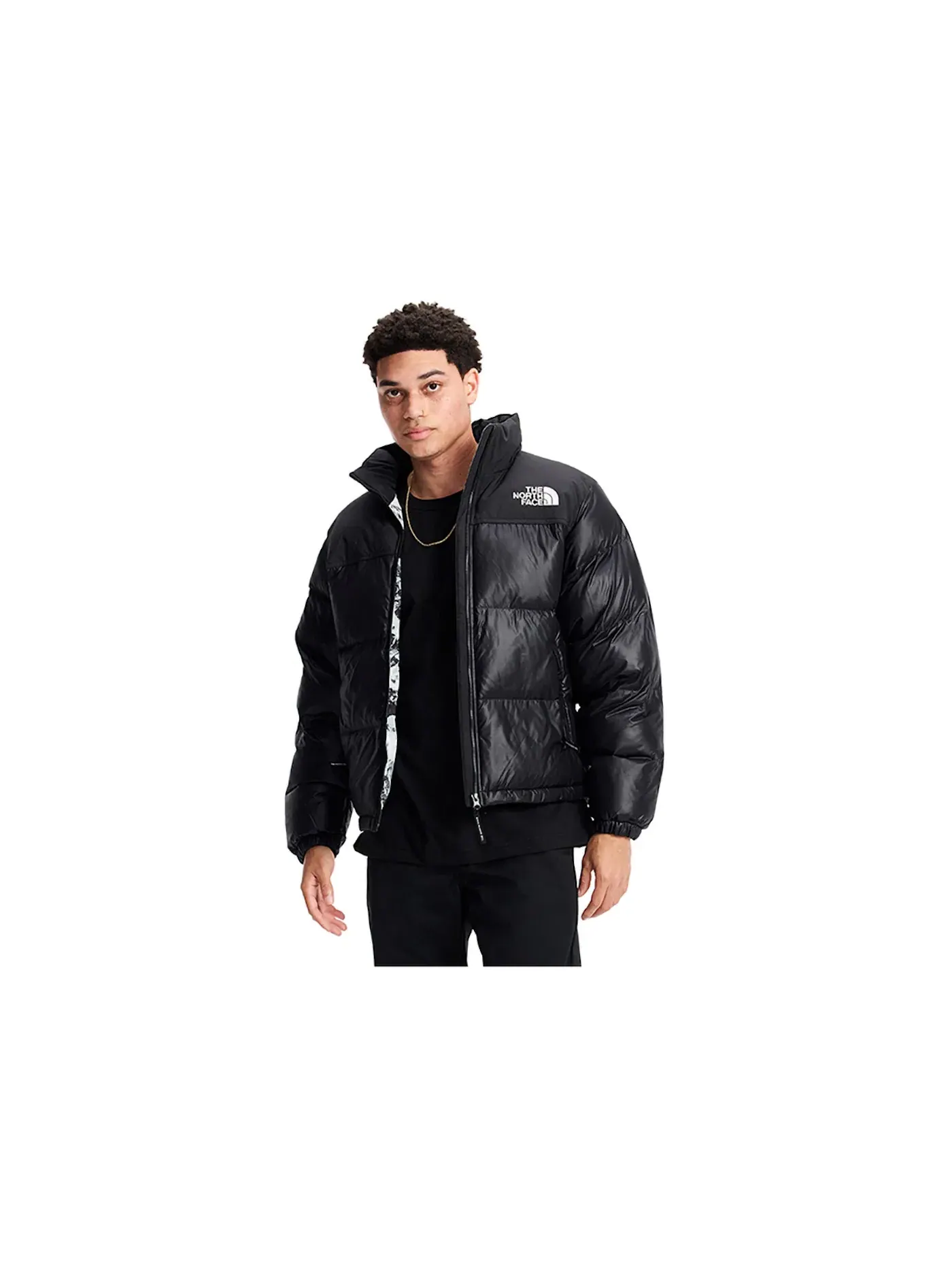 Мужская куртка из пуха с капюшоном Nuptse On Ball The North Face — изображение 3 из 4, черный