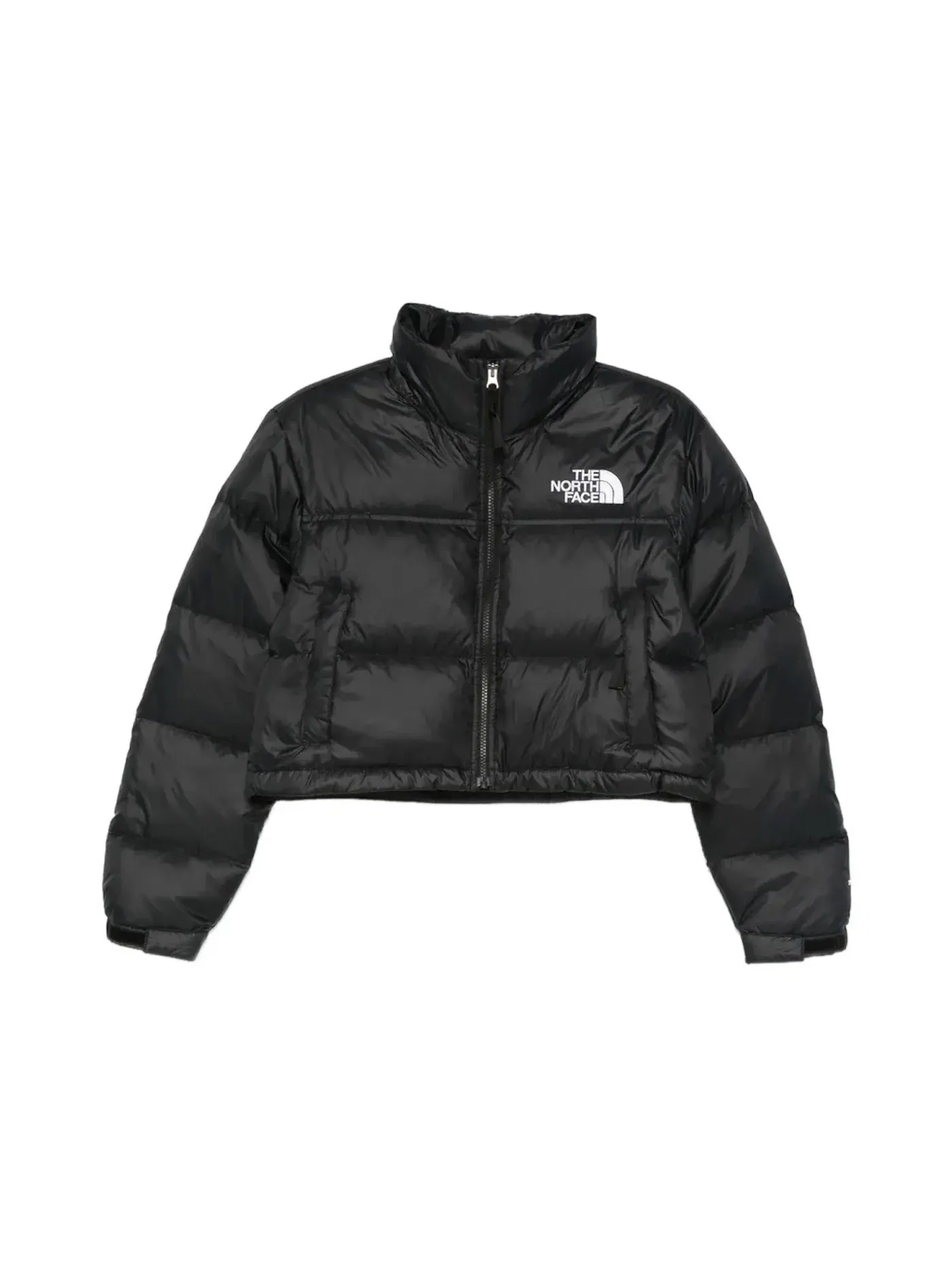 Женская куртка-пуховка Nuptse Short Jacket The North Face — изображение 1 из 1, черный черный красный