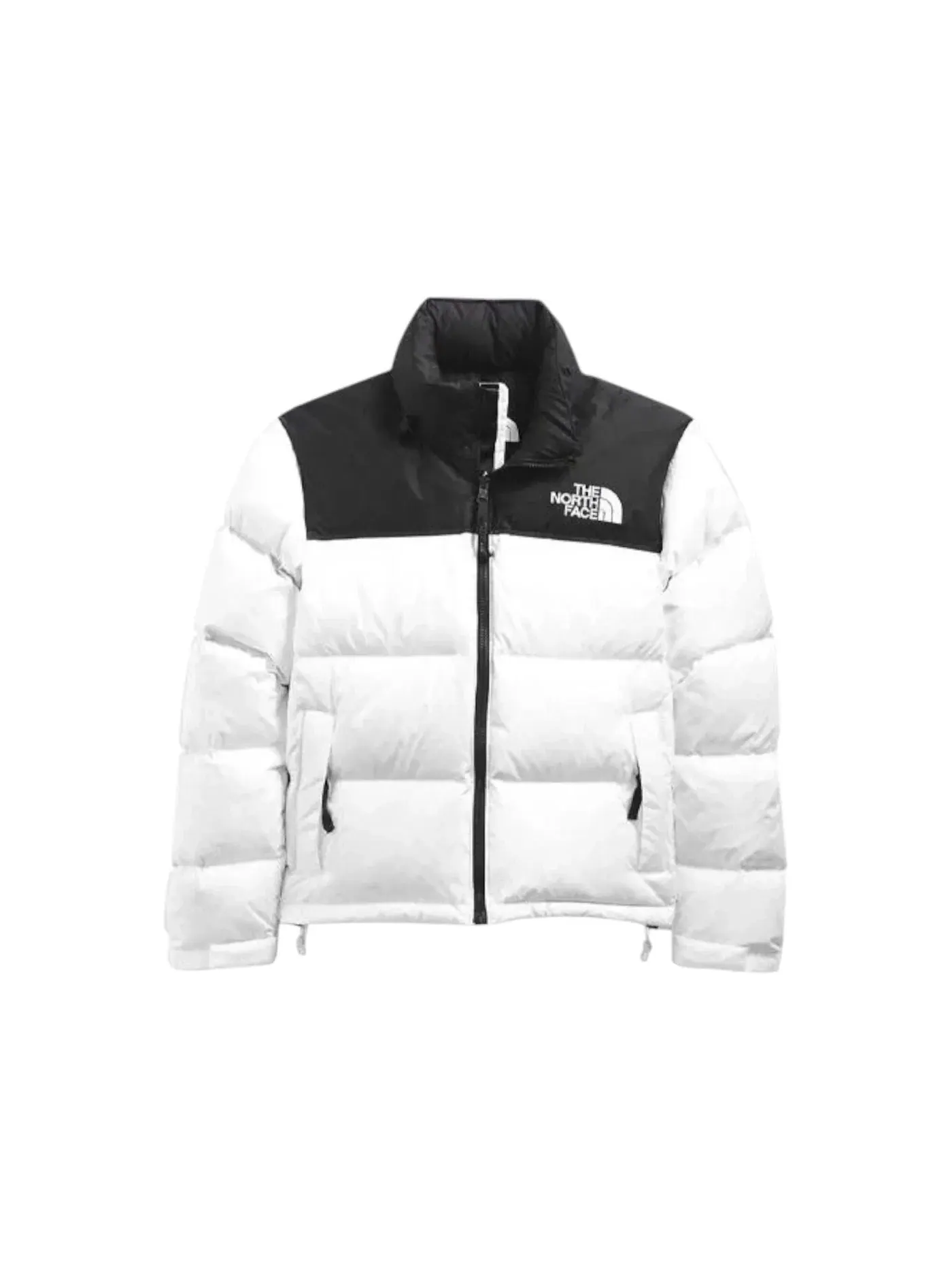 Женская куртка с наполнителем из пуха 700 Fill, модель 1996 Retro Nuptse The North Face — изображение 1 из 1, белый/черный