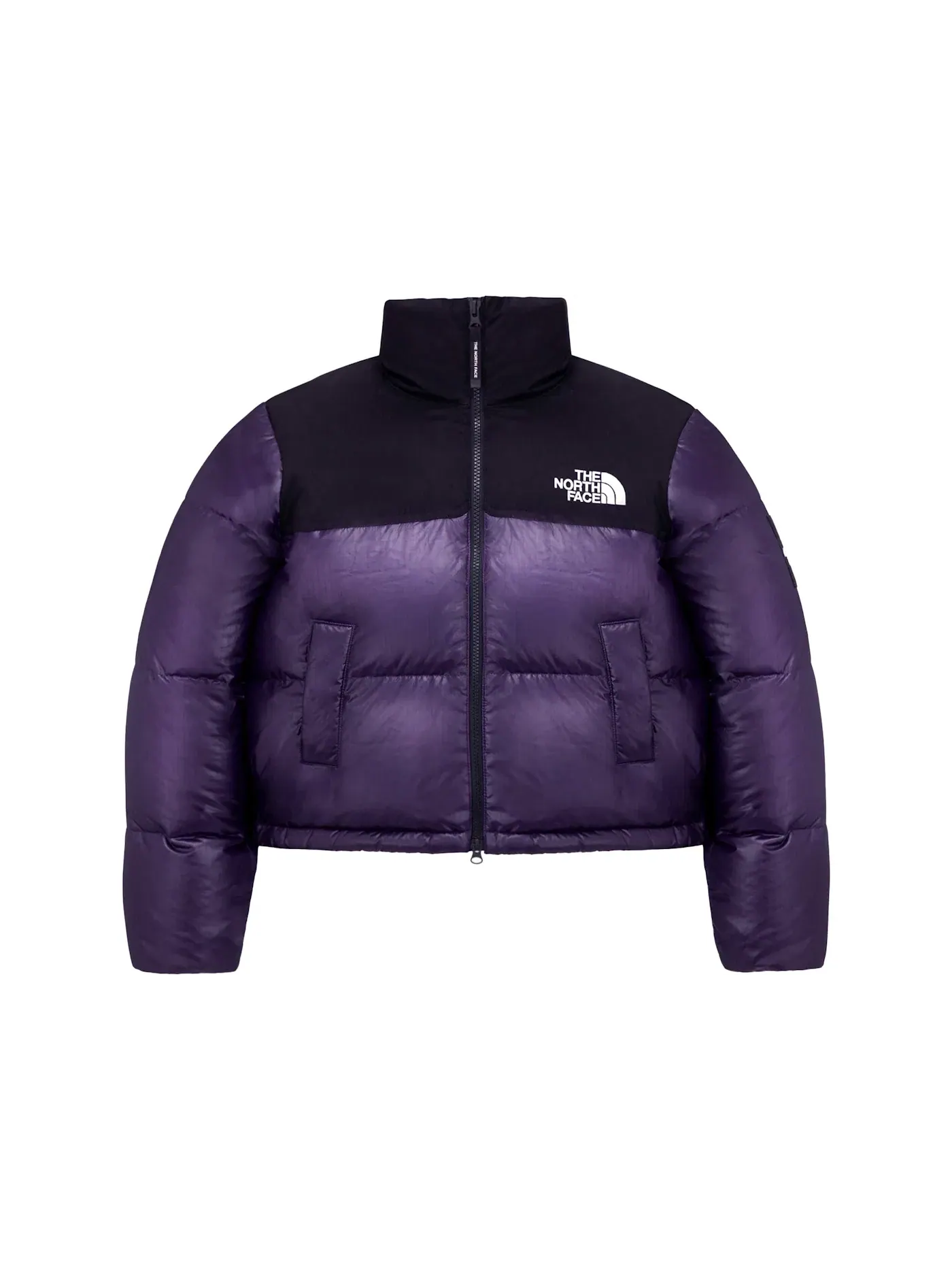 Женская куртка Nuptse с принтом The North Face — изображение 1 из 2, фиолетовый