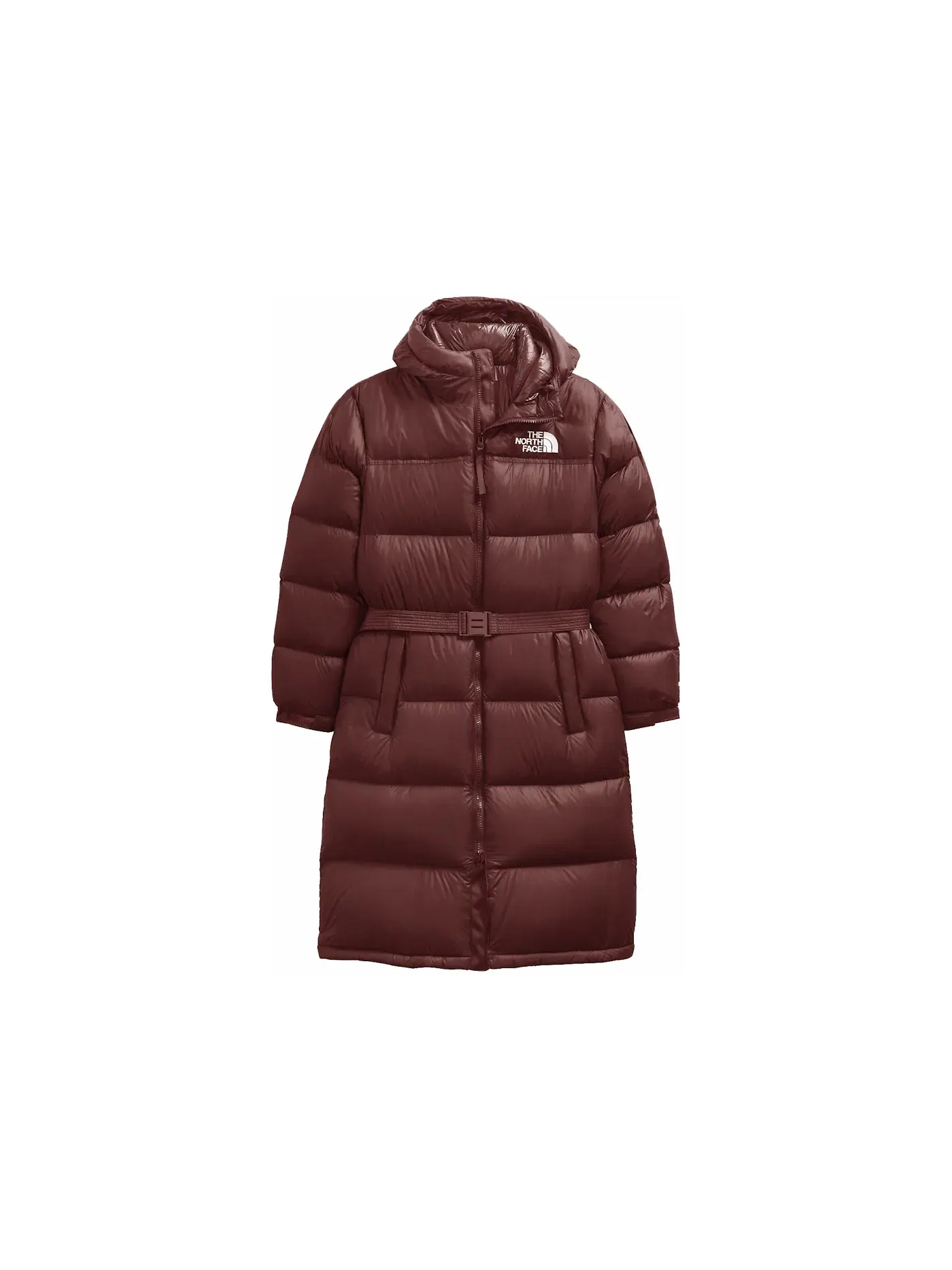 Женское длинное пальто с поясом Parka The North Face — изображение 1 из 2, коричневый