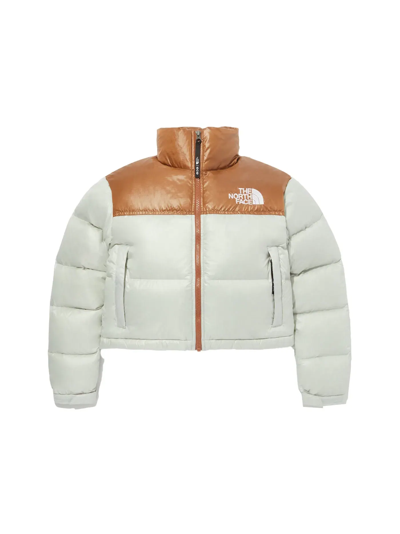 Женская короткая куртка Nuptse The North Face — изображение 1 из 2, мята