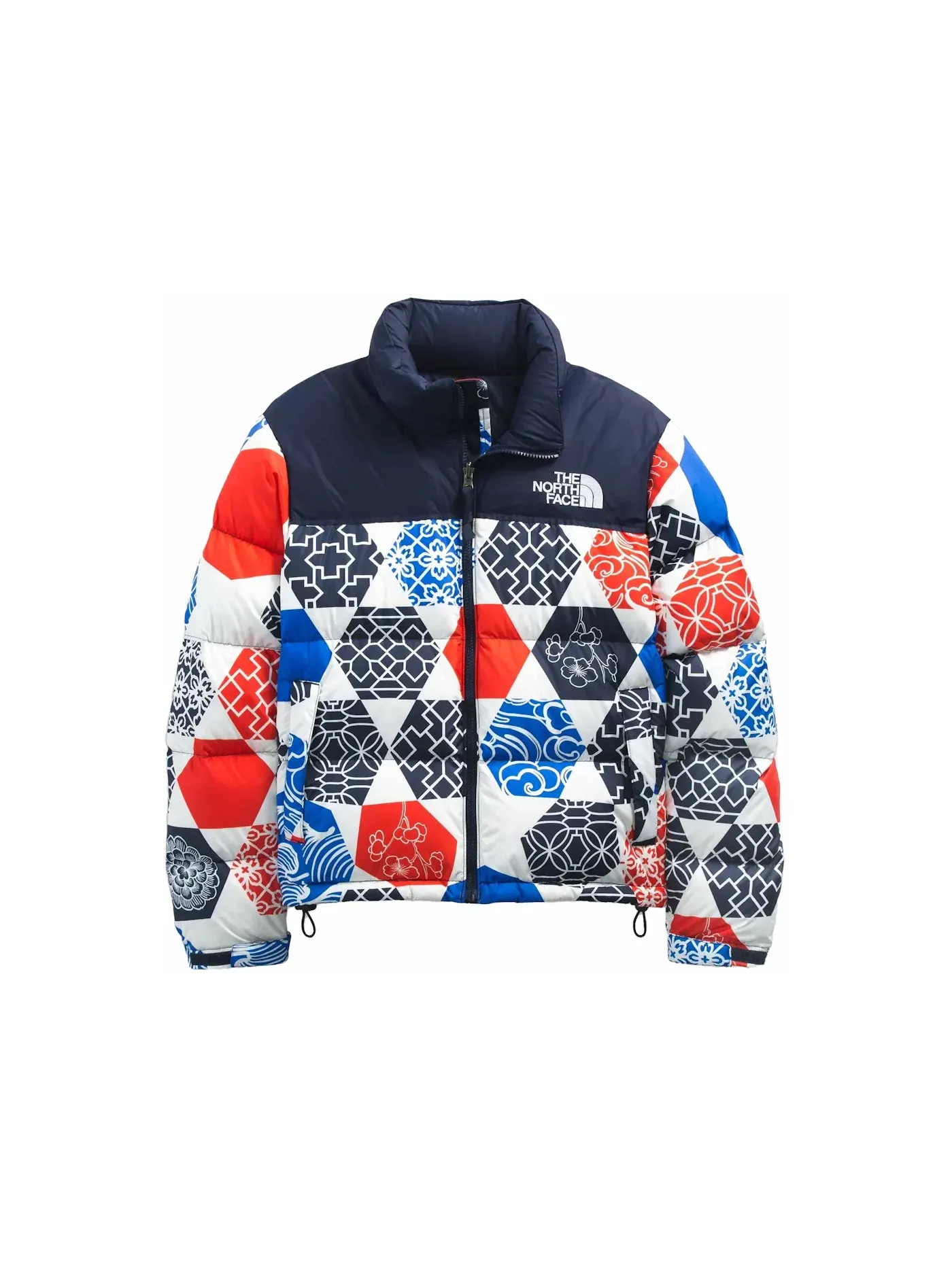 Женская куртка с принтом Retro Nuptse The North Face — изображение 1 из 2, синий