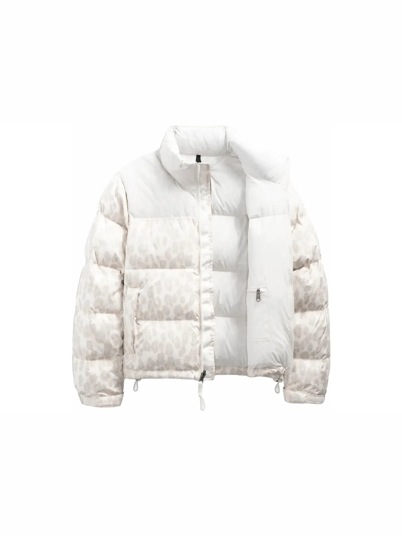 Женская куртка с принтом Retro Nuptse The North Face — изображение 2 из 2, серебристый серый