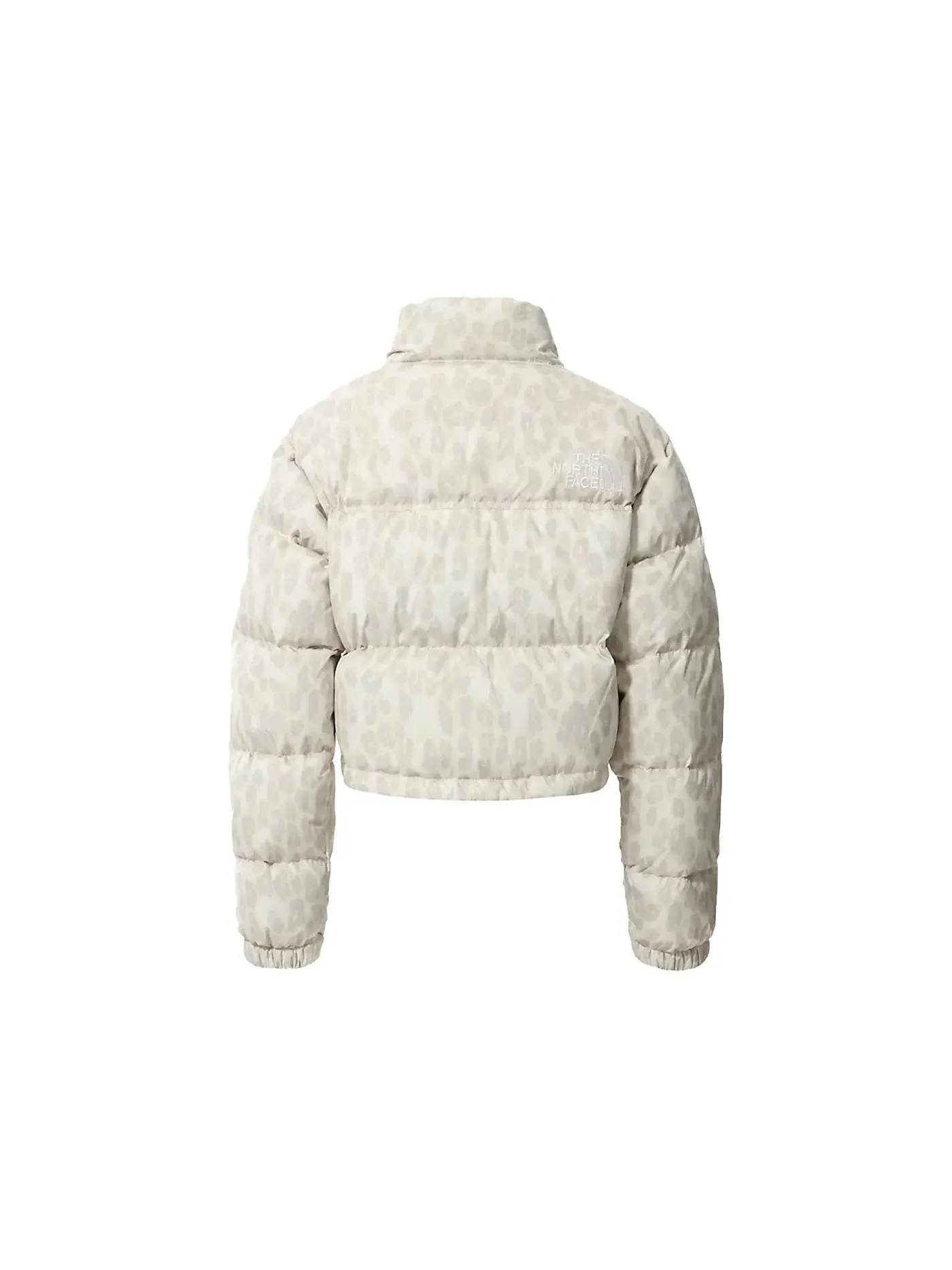 Женская куртка с принтом Nuptse 700 Fill Short The North Face — изображение 2 из 2, серебристый серый